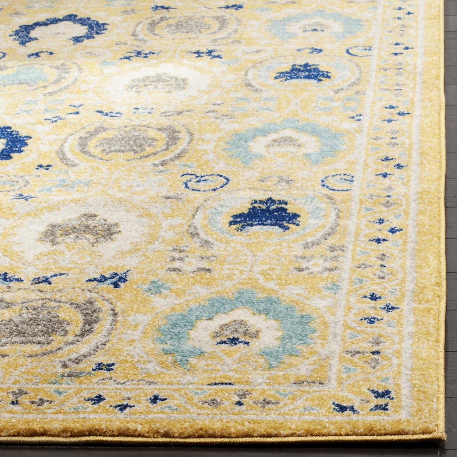 Evoke EVK251 Power Loomed Accent Rug - Blue/Ivory - 2'2"x4' - Safavieh.