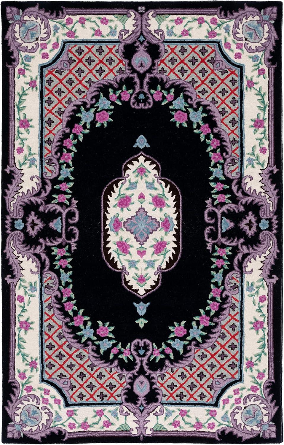 Bellagio BLG535 Hand Tufted Area Rug - Blue/Pink - 8'x10' - Safavieh.