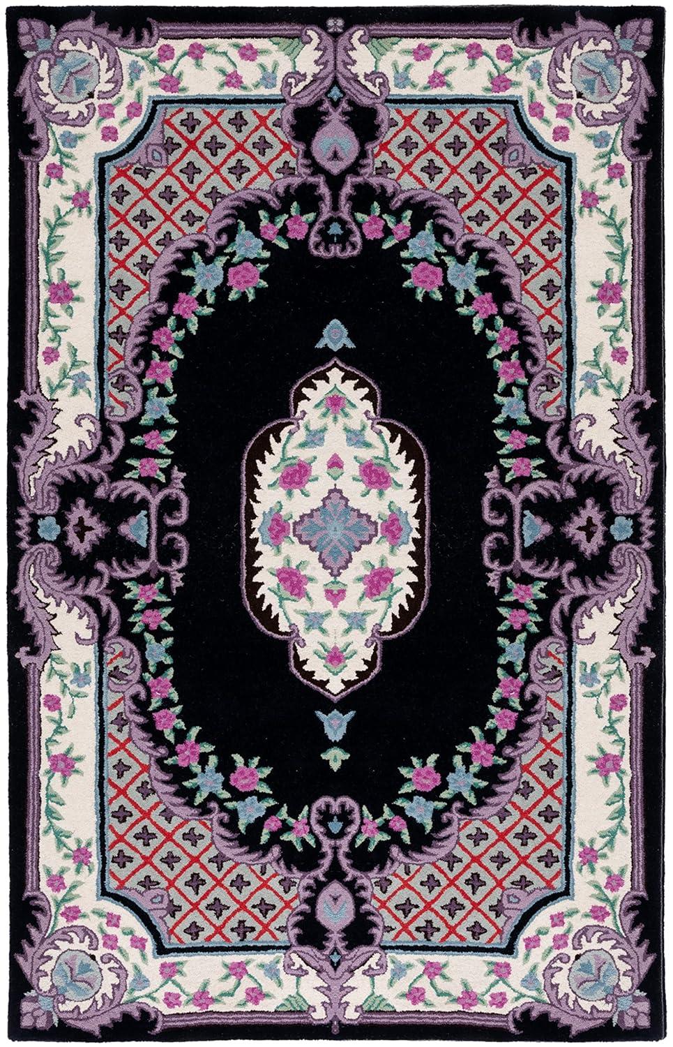 Bellagio BLG535 Hand Tufted Area Rug - Blue/Pink - 8'x10' - Safavieh.