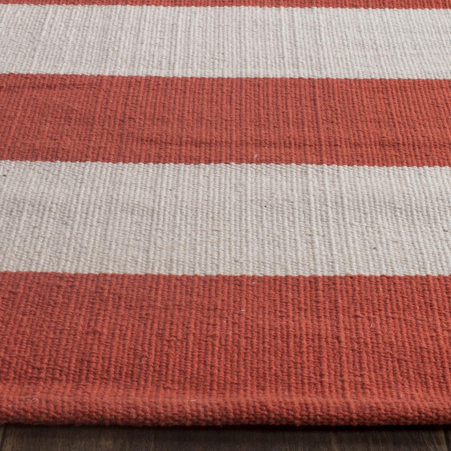 Montauk MTK712 Hand Woven Indoor Runner Rug - Rust/Ivory - 2'3"x9' - Safavieh