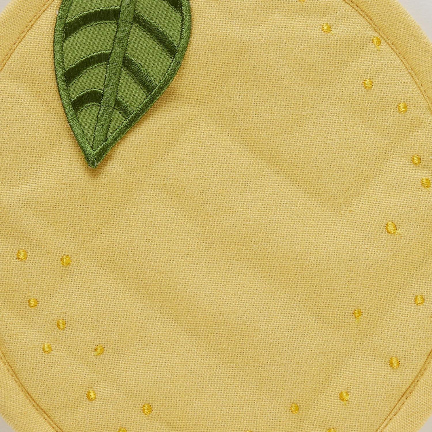 Lemon Shaped Potholder & Towel Gift Set