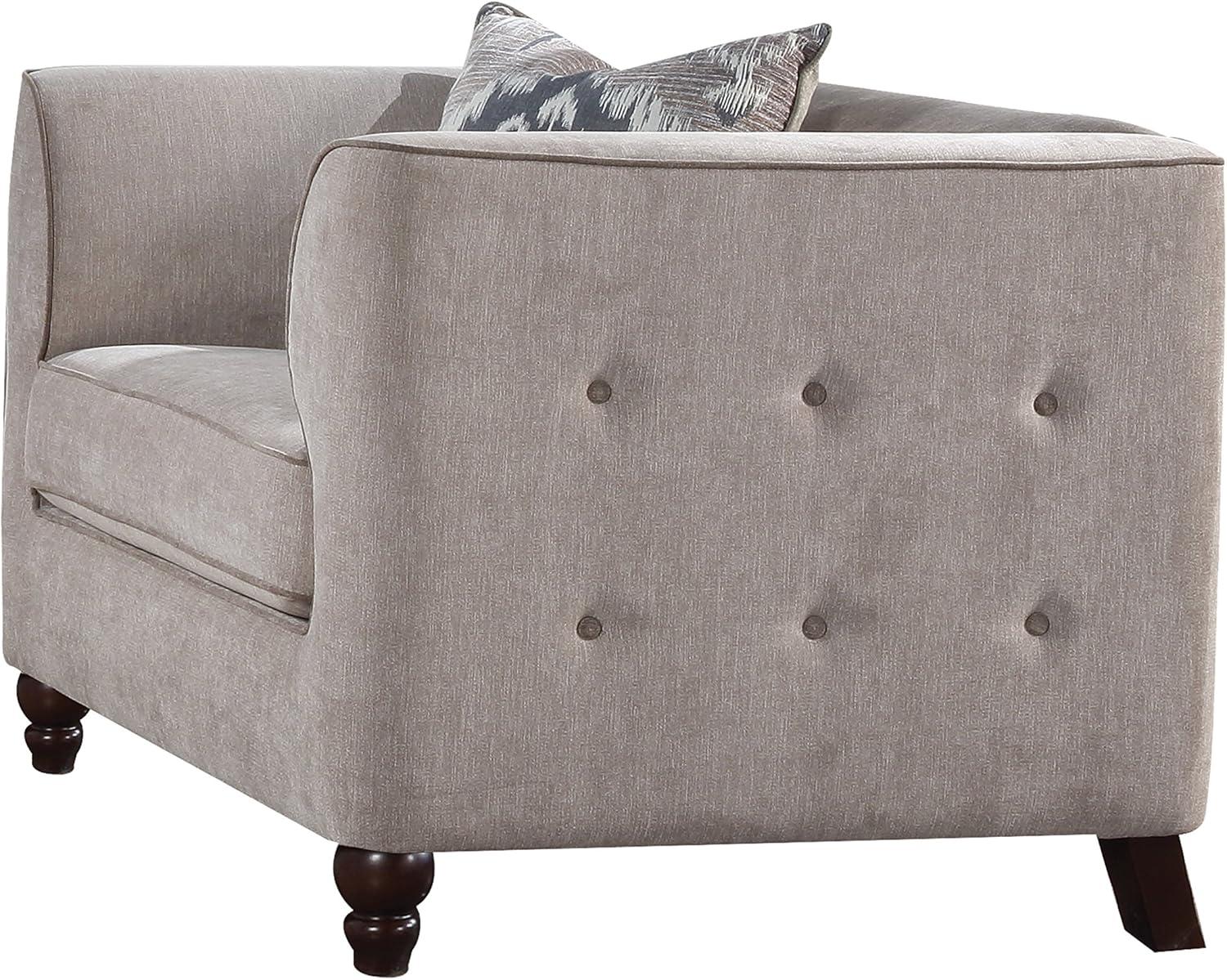 Acme Furniture 36" Cyndi Sofa Tan Velvet