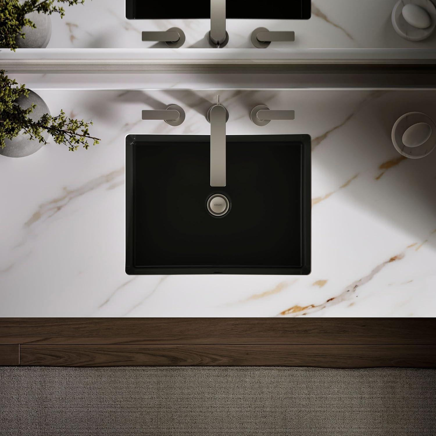 Verticyl Rectangular Undermount Bathroom Sink with Overflow