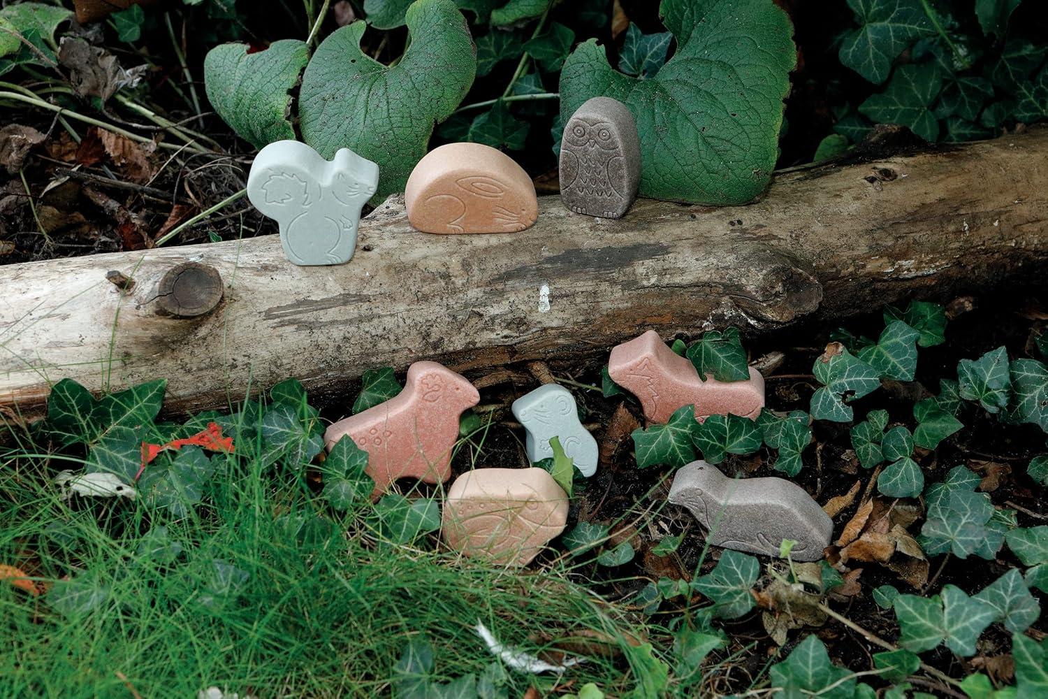 Yellow Door Little Lands – Woodland, Set of 8 Stone Figures