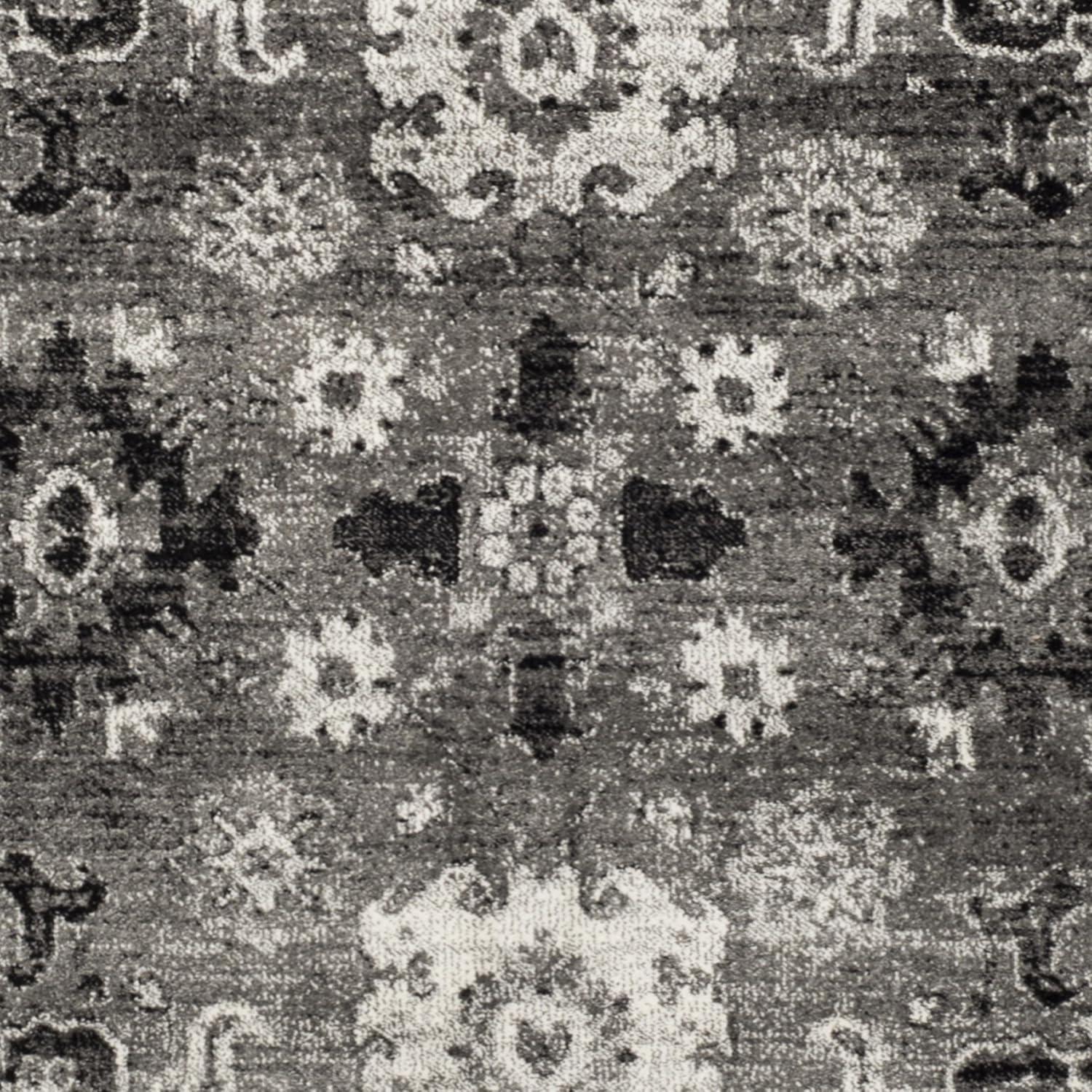 Vintage Hamadan VTH214 Power Loomed Indoor Area Rug - Grey/Black - 8'9"x11'9" - Safavieh.