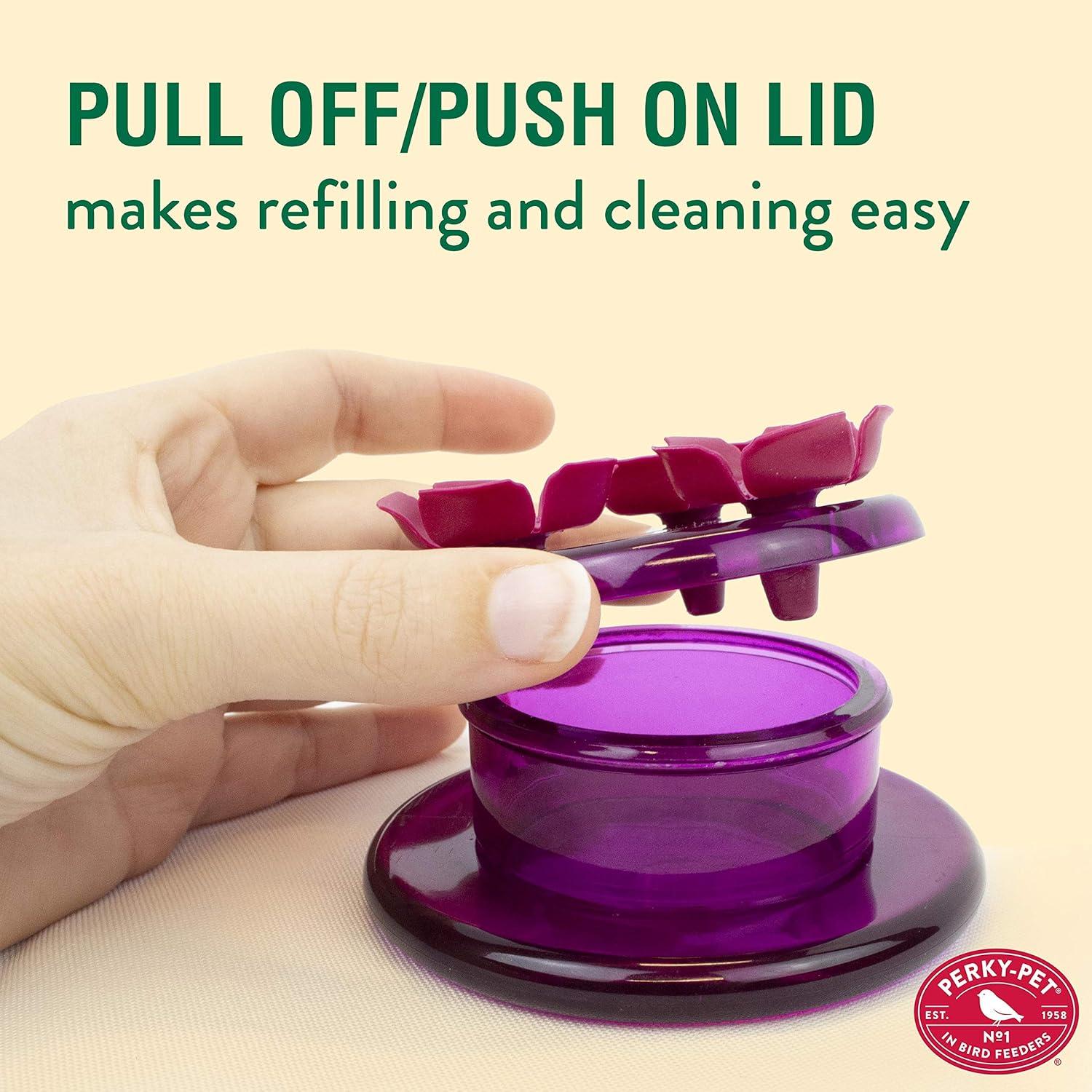 Perky-Pet Hummingbird 2 oz Plastic Handheld Bird Feeder 3 ports