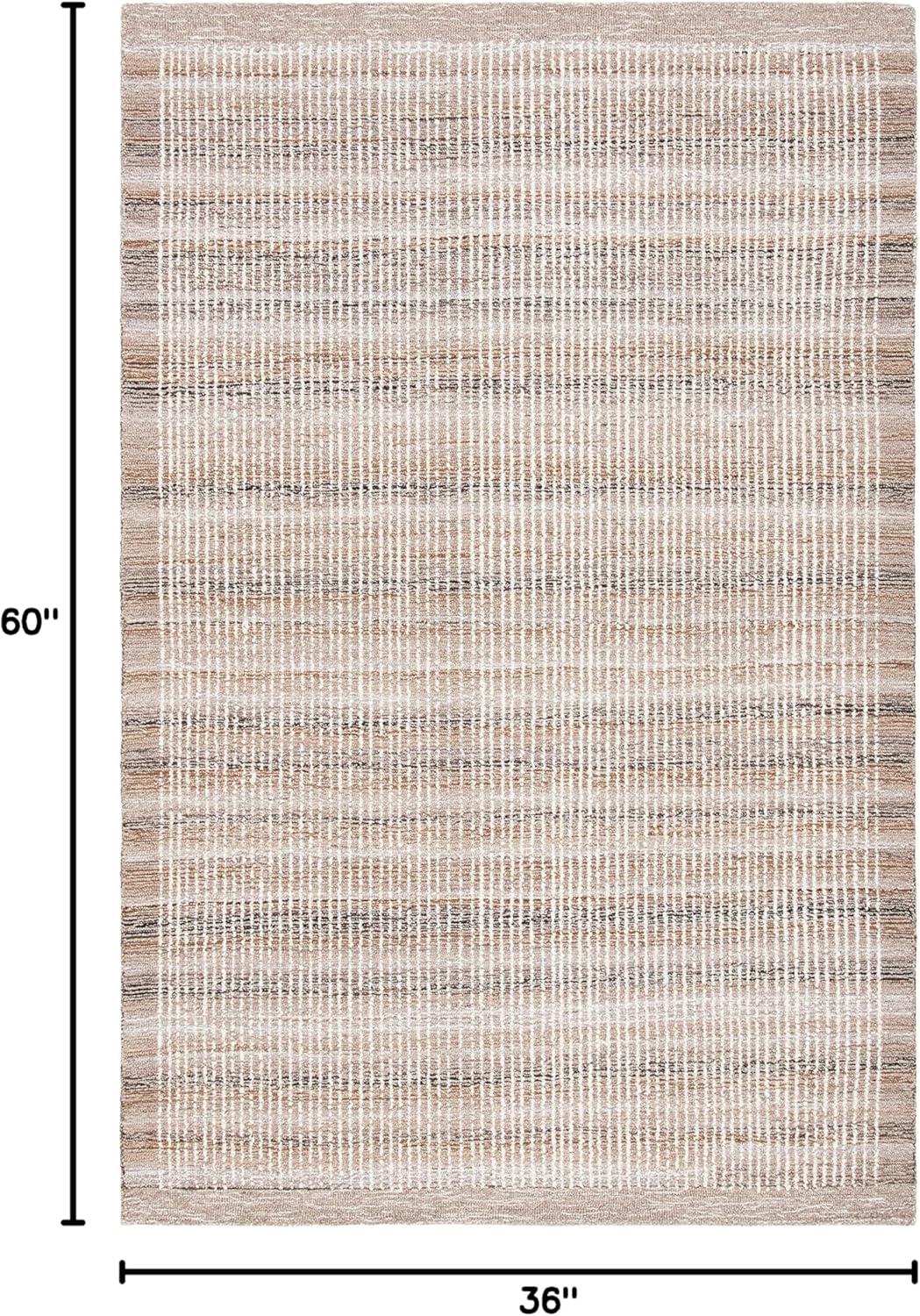 SAFAVIEH Metro Matilda Striped Area Rug, Ivory/Light Brown, 3' x 5'