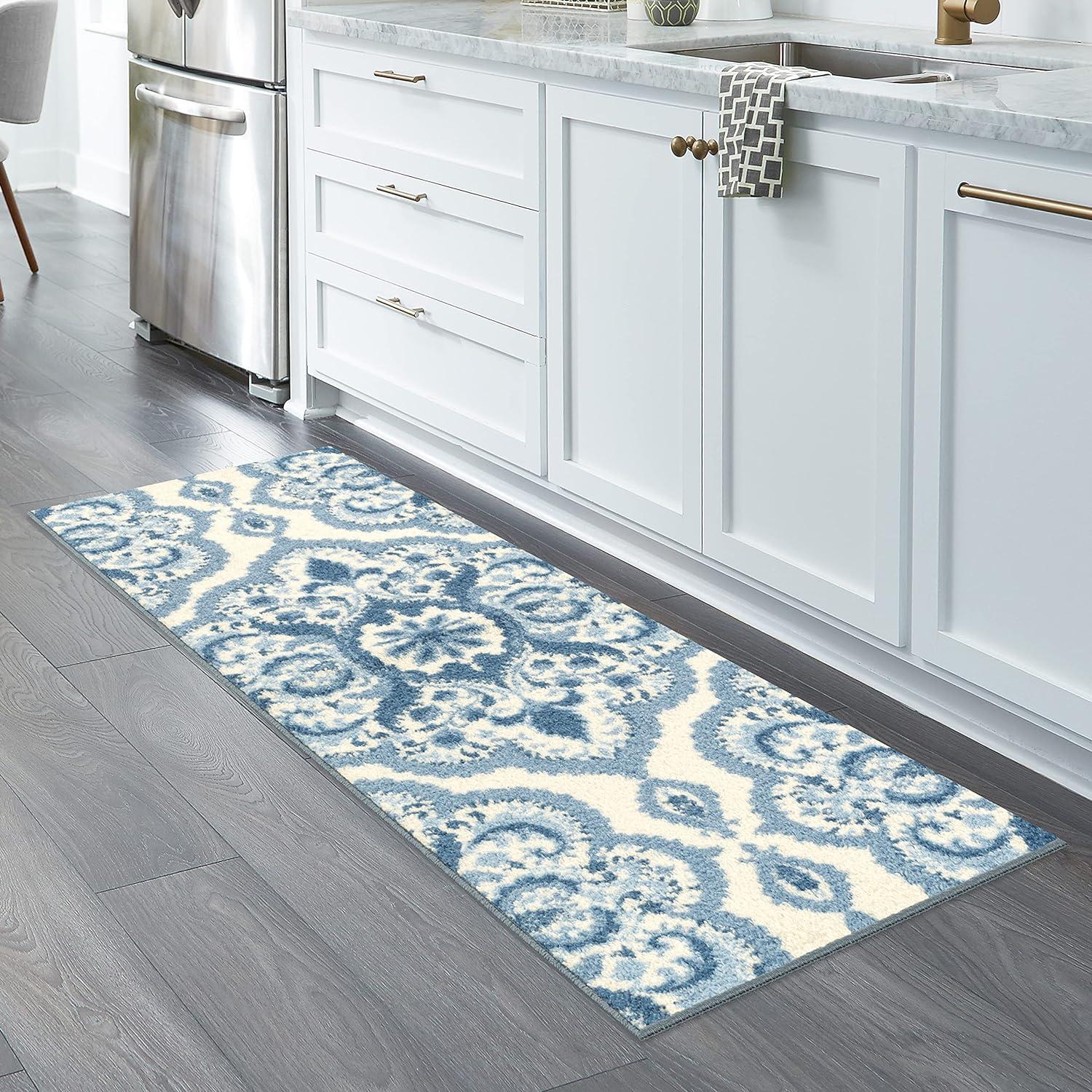 Hertel Floral Blue Area Rug