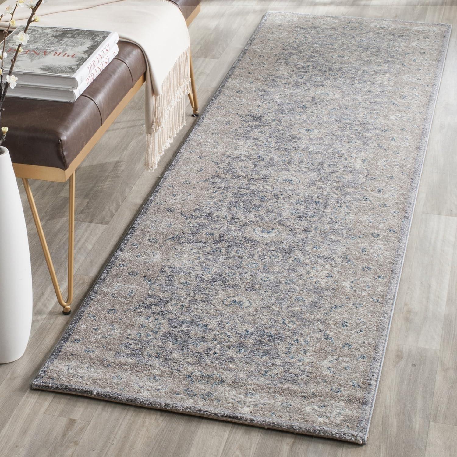 Sofia SOF330 Power Loomed Indoor Accent Rug - Light Grey/Beige - 2'6"x4' - Safavieh.