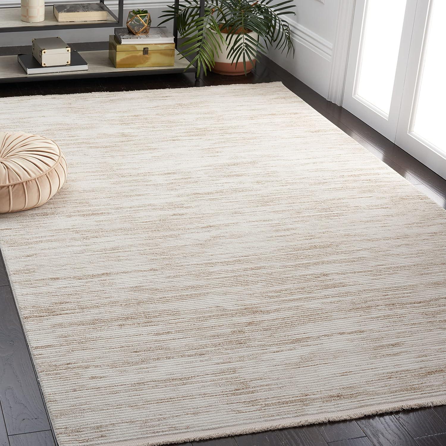 SAFAVIEH Whisper Zoolander Camo Area Rug, Ivory/Beige, 9' x 12'