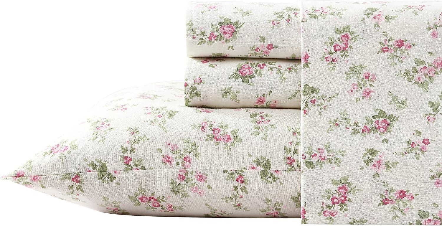 Laura Ashley Cotton Flannel Cozy Sheet Sets
