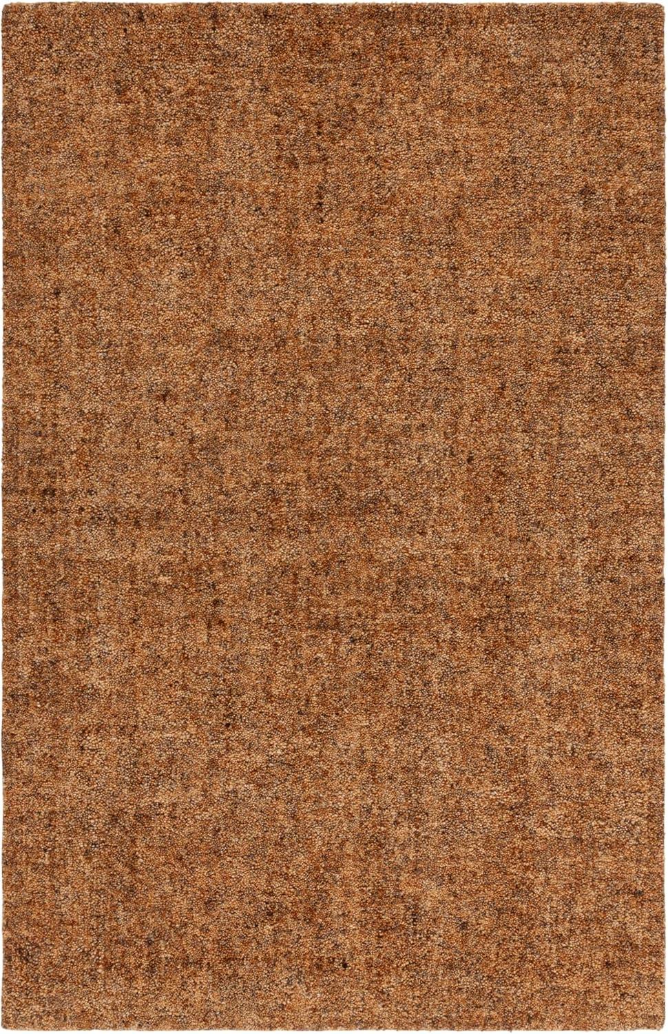 SAFAVIEH Gabbeh Verity Abstract Area Rug, Gold/Brown, 6' x 6' Square