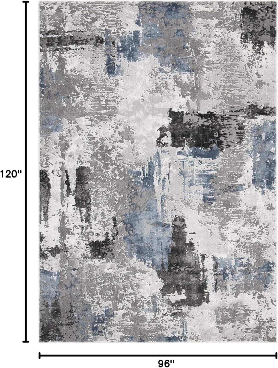 SAFAVIEH Craft Constantine Abstract Area Rug, Grey/Dark Grey, 8' x 10'