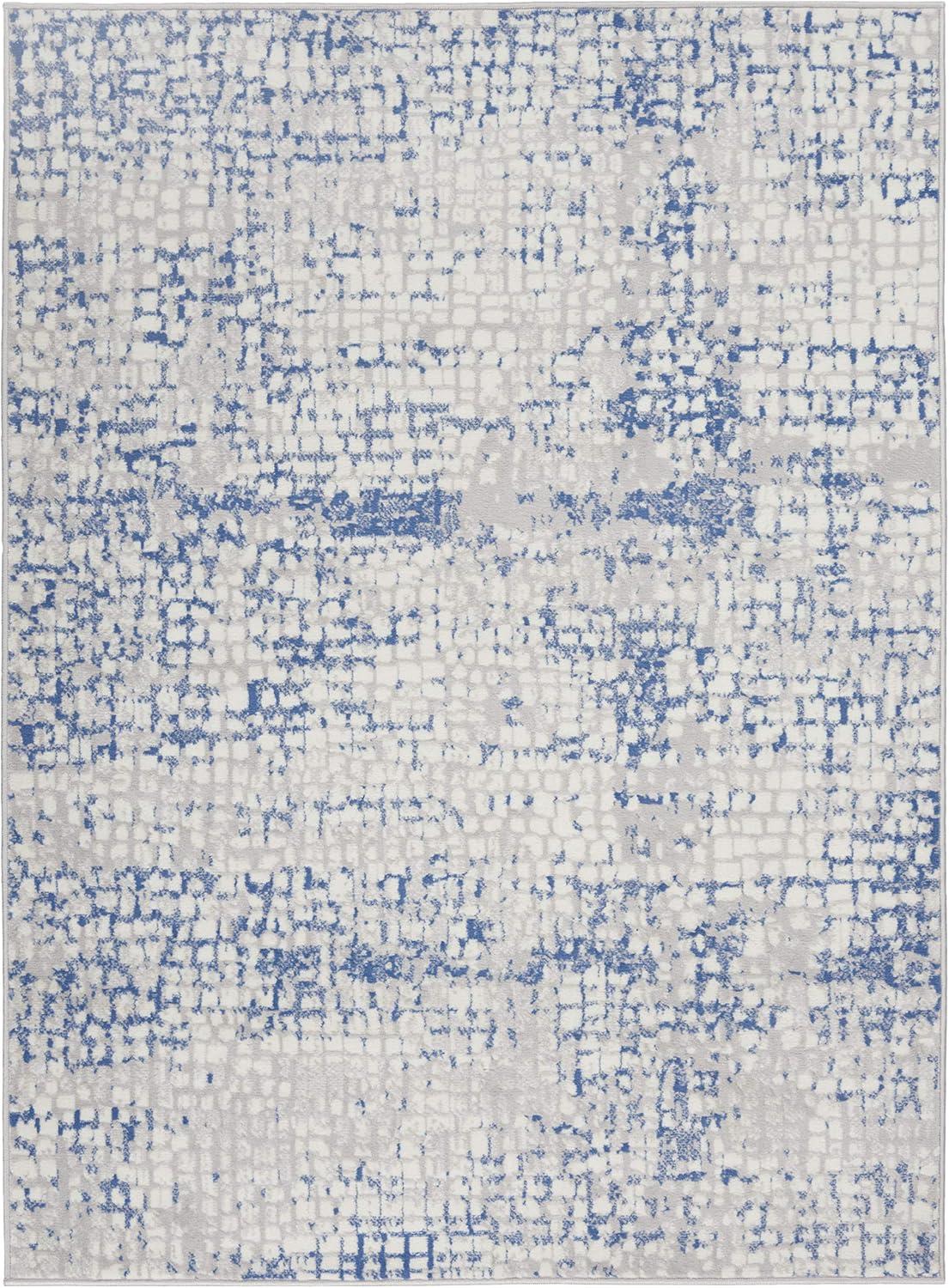 Nourison Whimsicle WHS07 Indoor only Area Rug - Grey Blue 4' x 6'