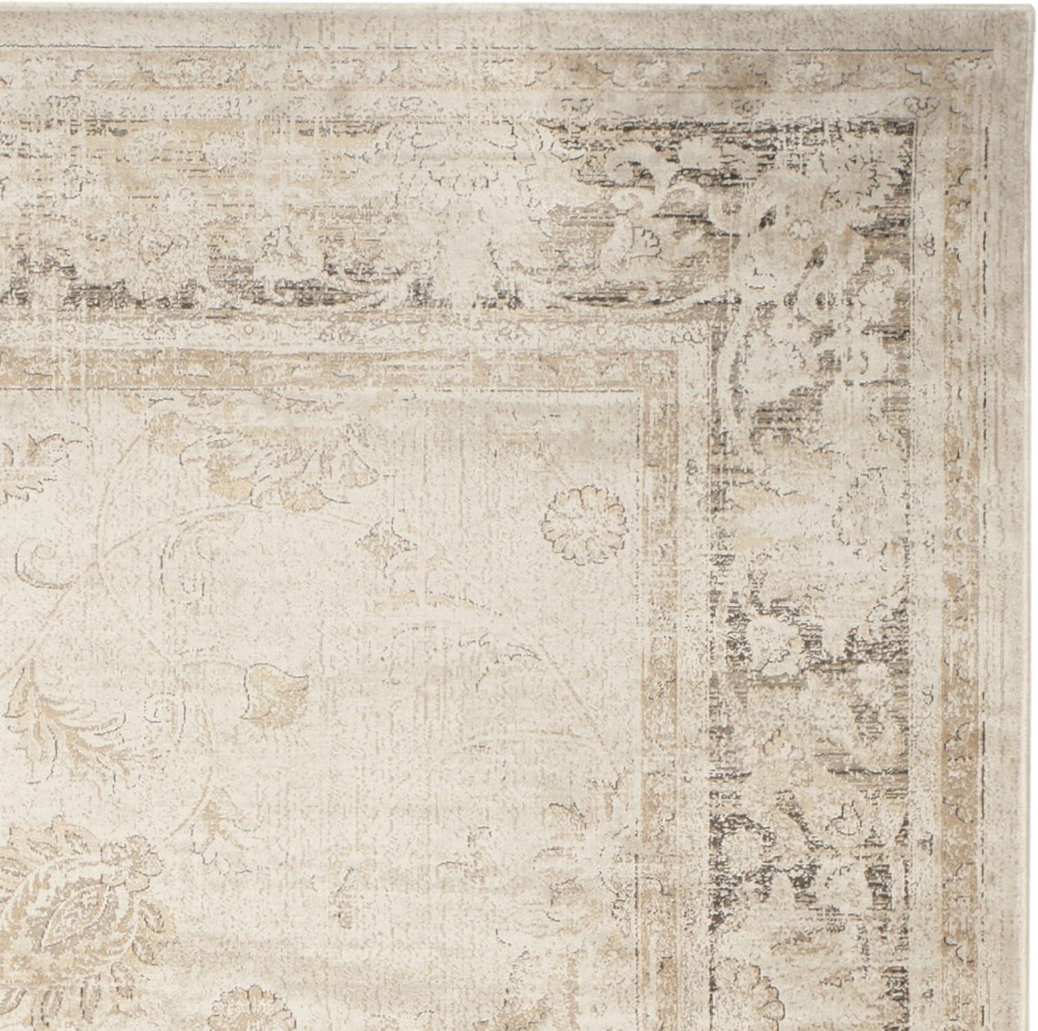 Vintage Stone 8 ft. x 10 ft. Distressed Border Area Rug