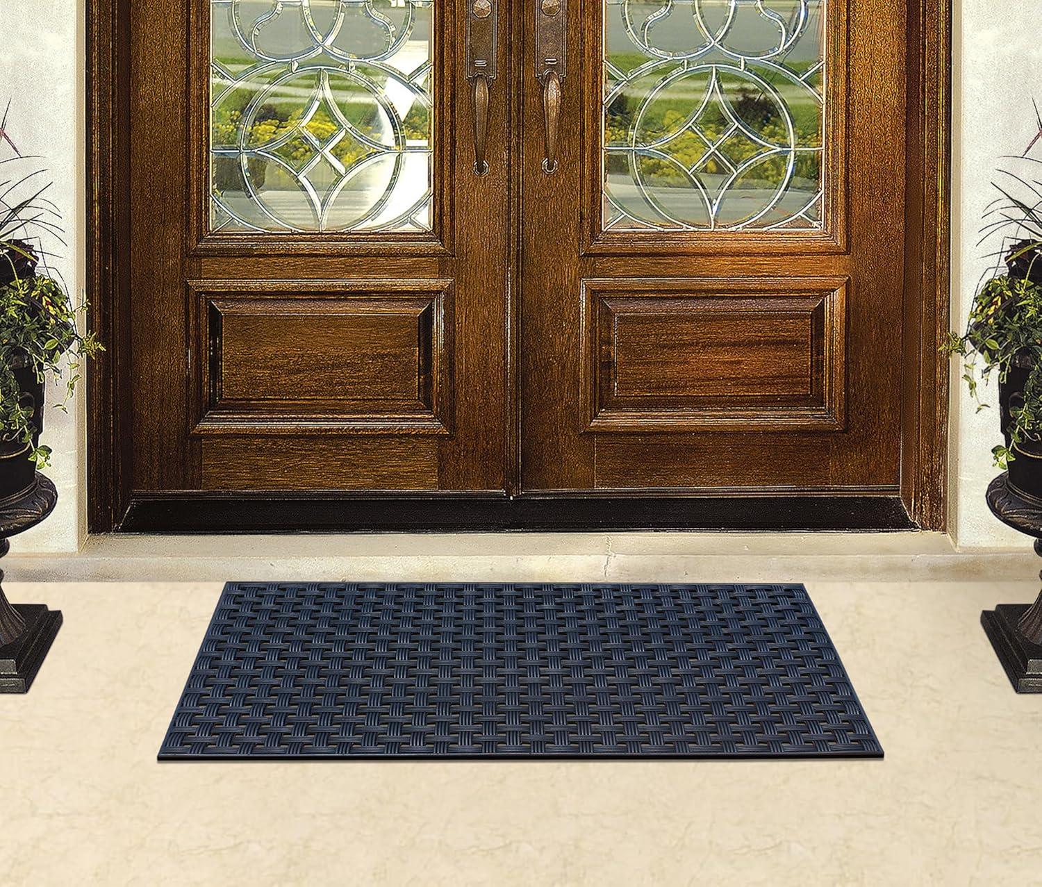 Non-Slip Geometric Outdoor Doormat