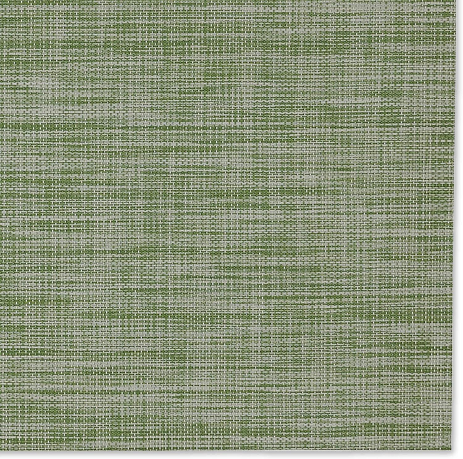 Design Imports Fig Green Tweed PVC Kitchen Placemat Set (Set of 6)