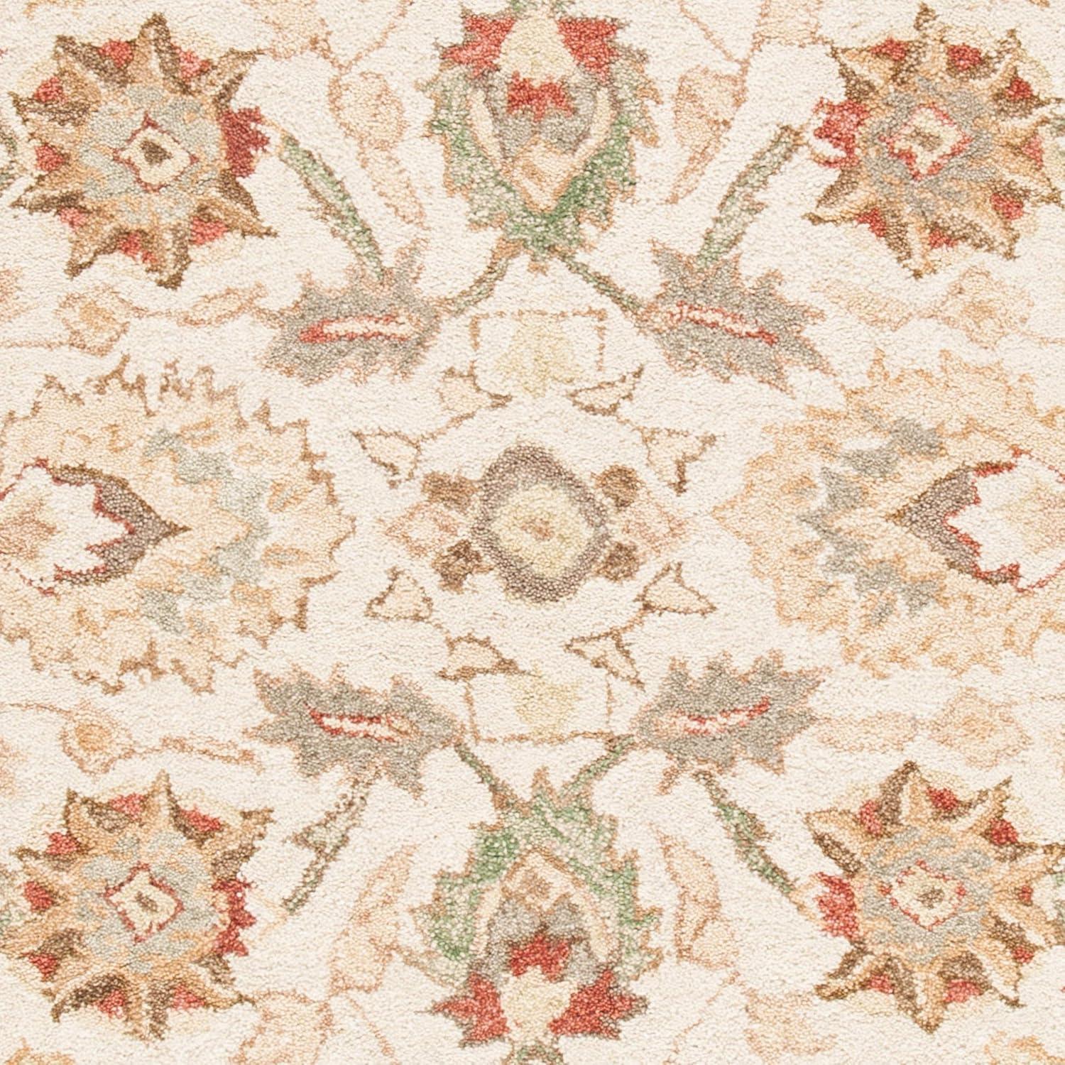 Anatolia AN512 Hand Tufted Indoor Area Rug - Beige/Rust - 5'x8' - Safavieh
