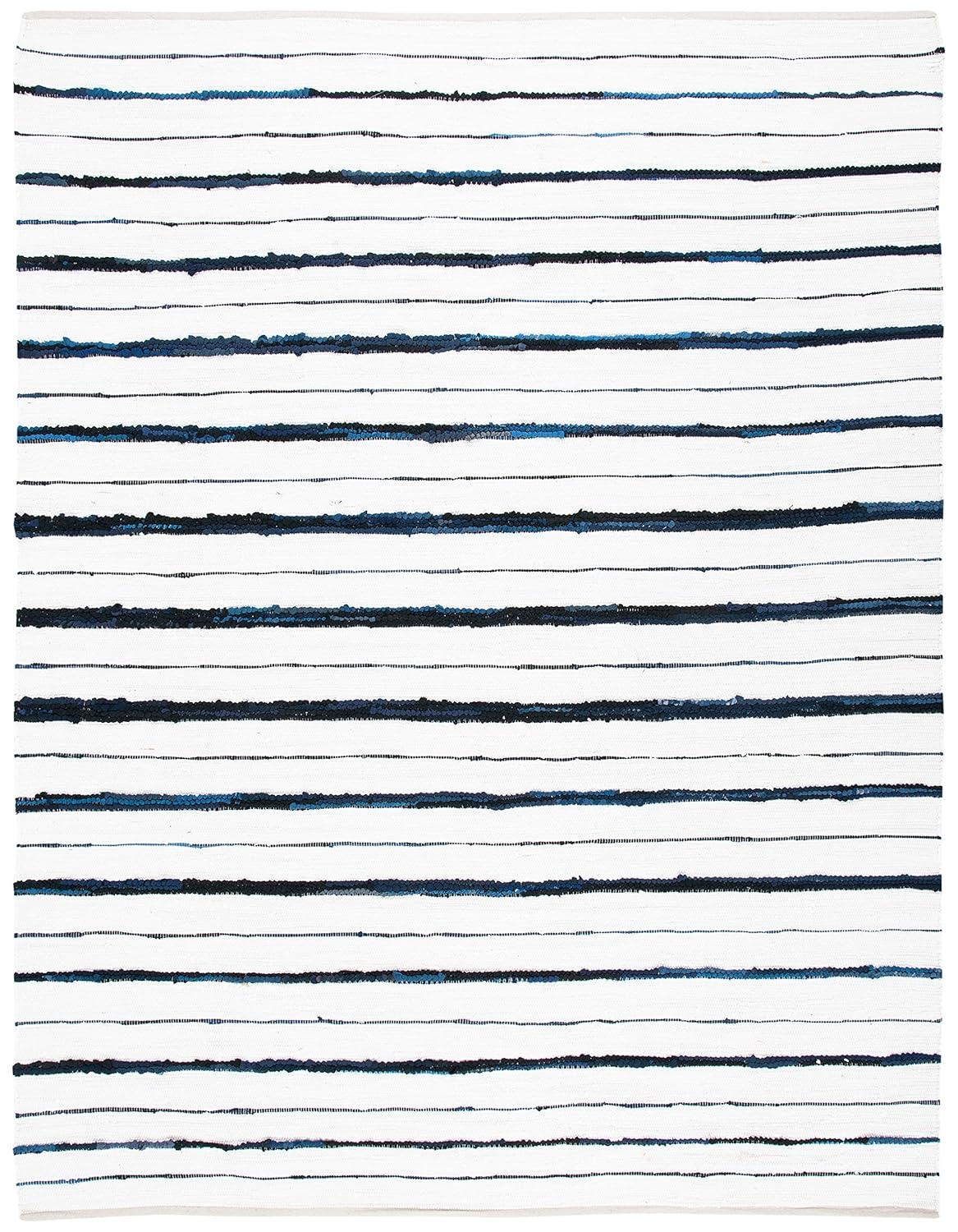 Montauk MTK623 Hand Woven Area Rug - Navy/Ivory - 5'x8' - Safavieh.