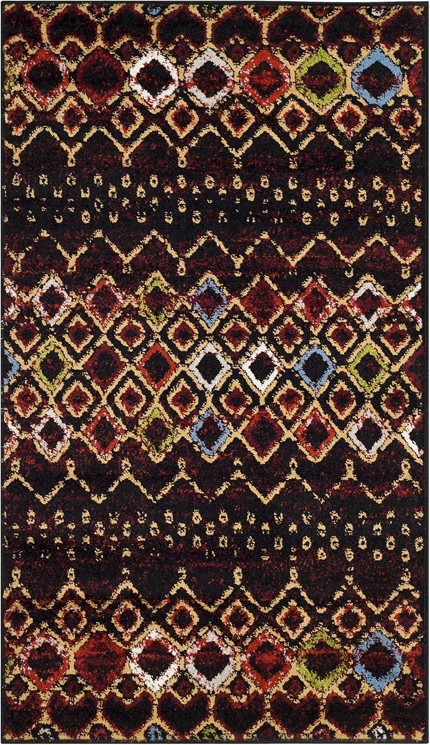 Safavieh Amsterdam Gladwin Geometric Area Rug, Black/Multi, 3' x 5'