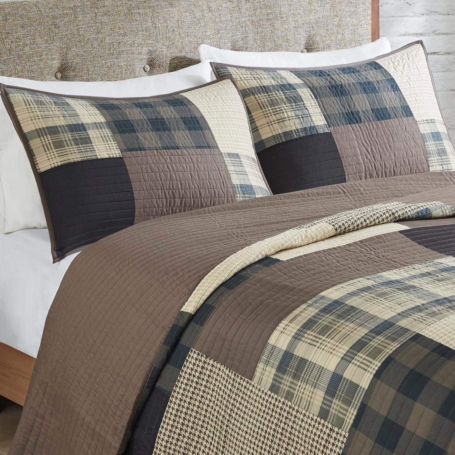 Winter Hills Oversized Cotton Quilt Bedding Set Tan - Woolrich