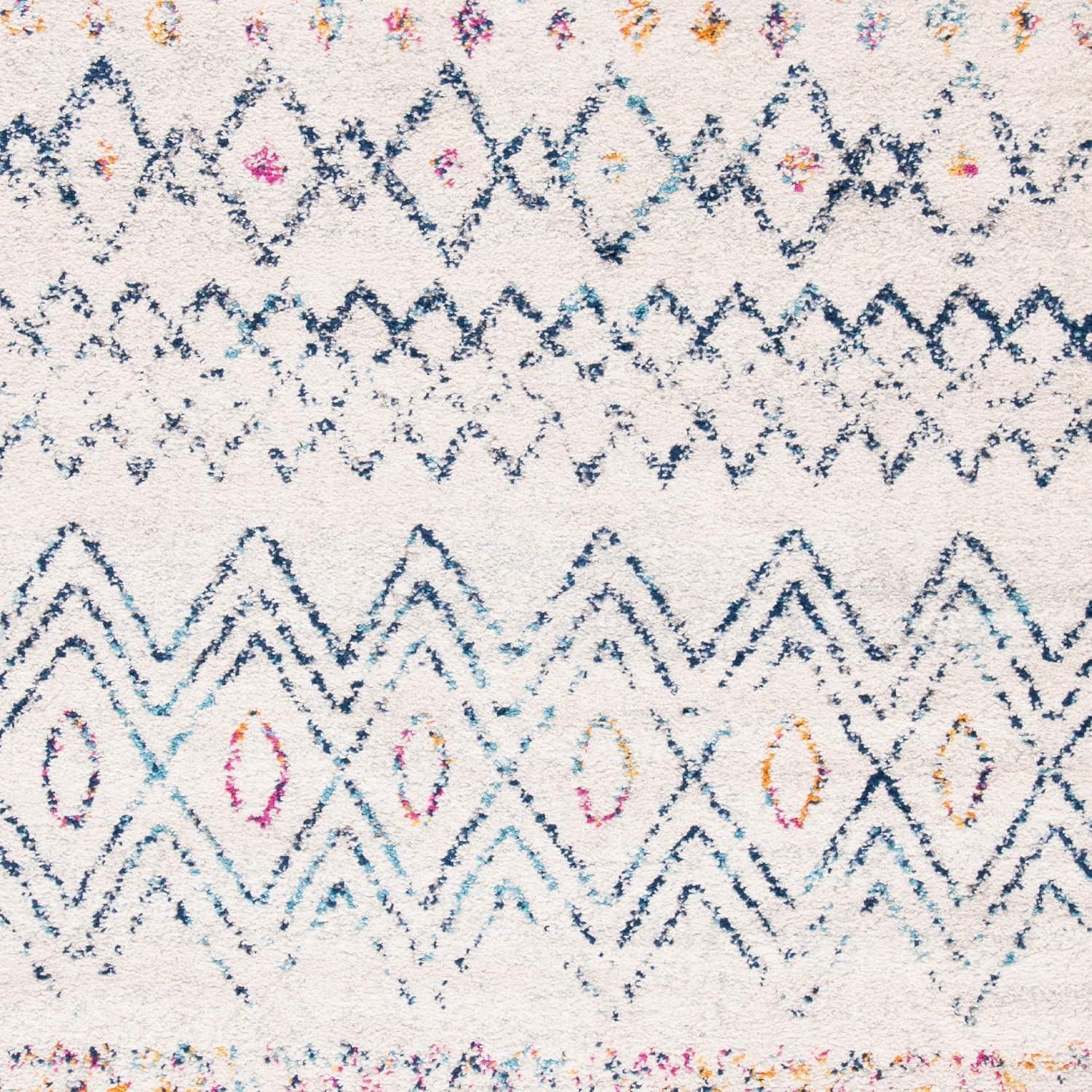 Madison 700 MAD798 Power Loomed Indoor Area Rug - Ivory/Dark Blue - 8'x10' - Safavieh