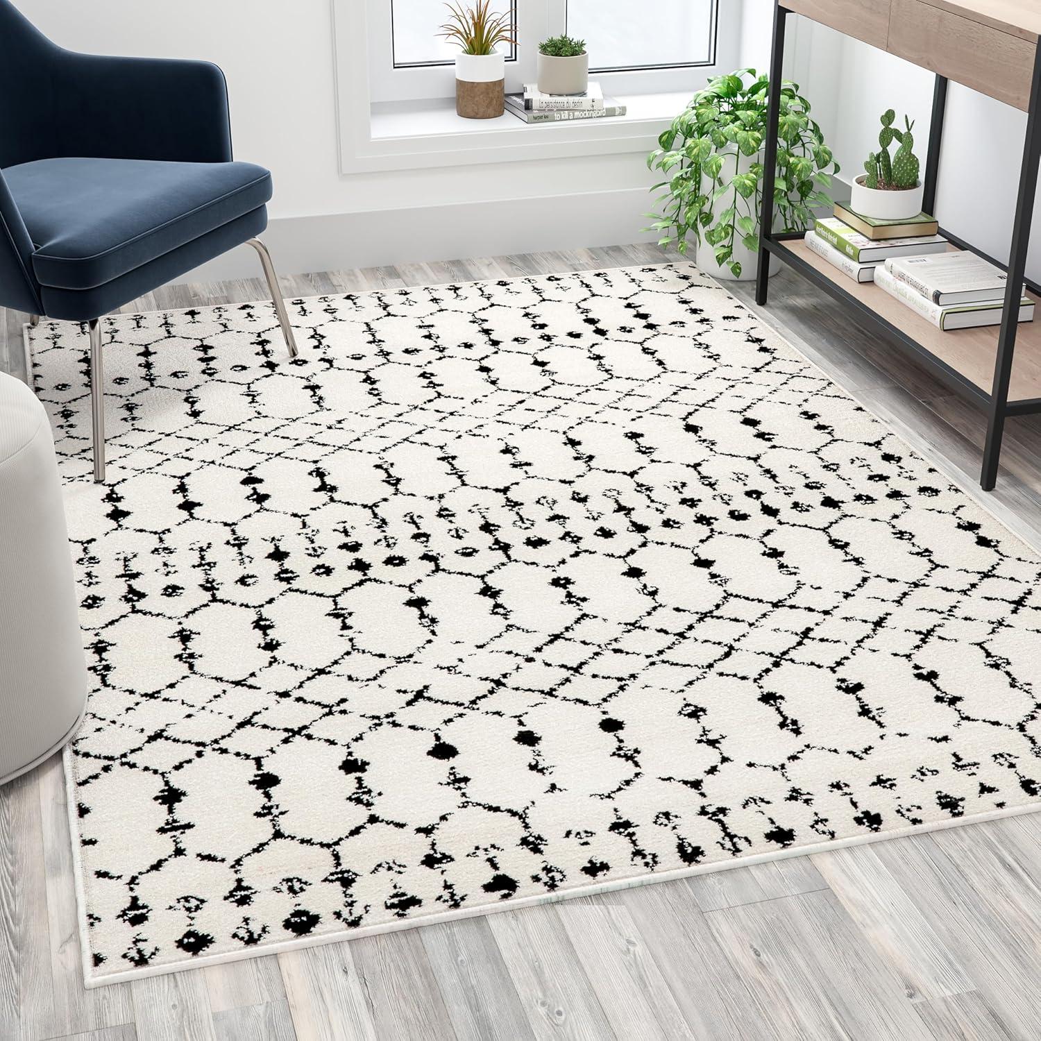 Hashtag Home Eberle Geometric Style Modern Bohemian Design Area Rug