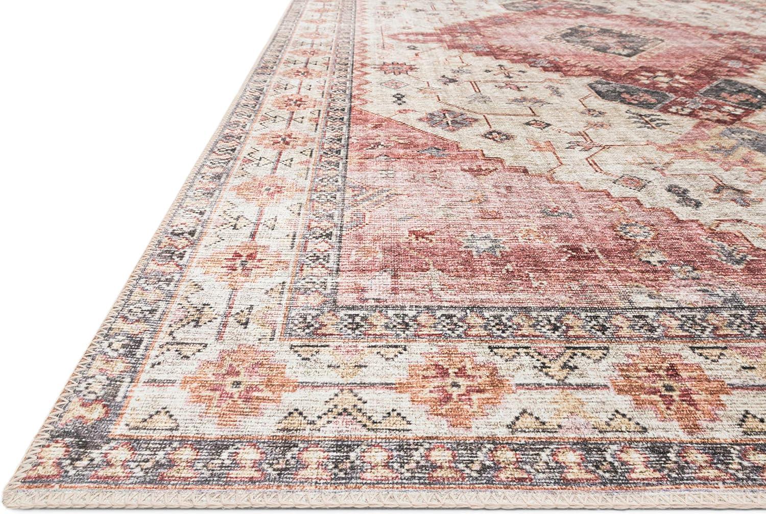 Loloi II Skye Oriental Ivory / Berry Area Rug