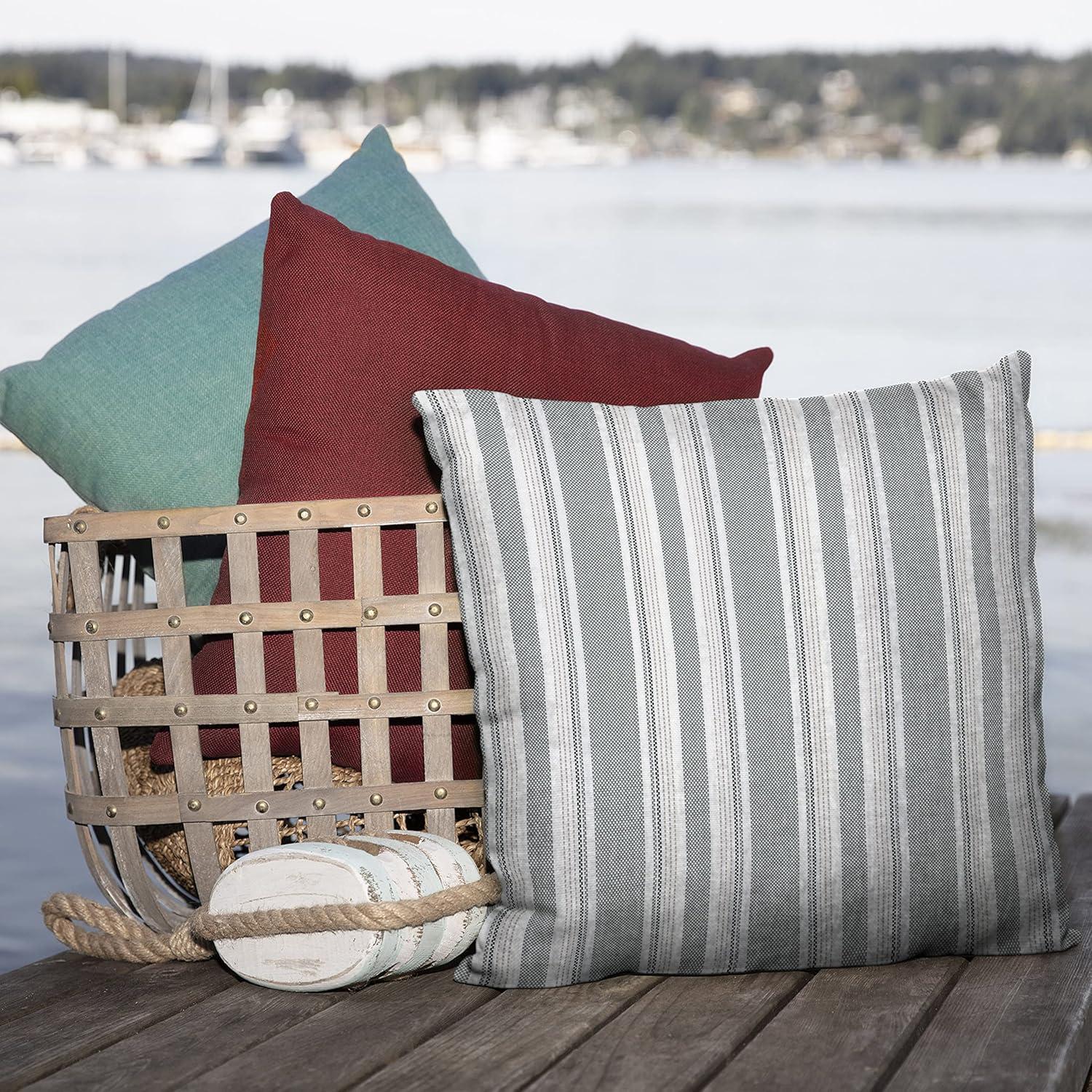 Arden Oceantex Outdoor Chair Cushion 20 x 20, Nautical Red