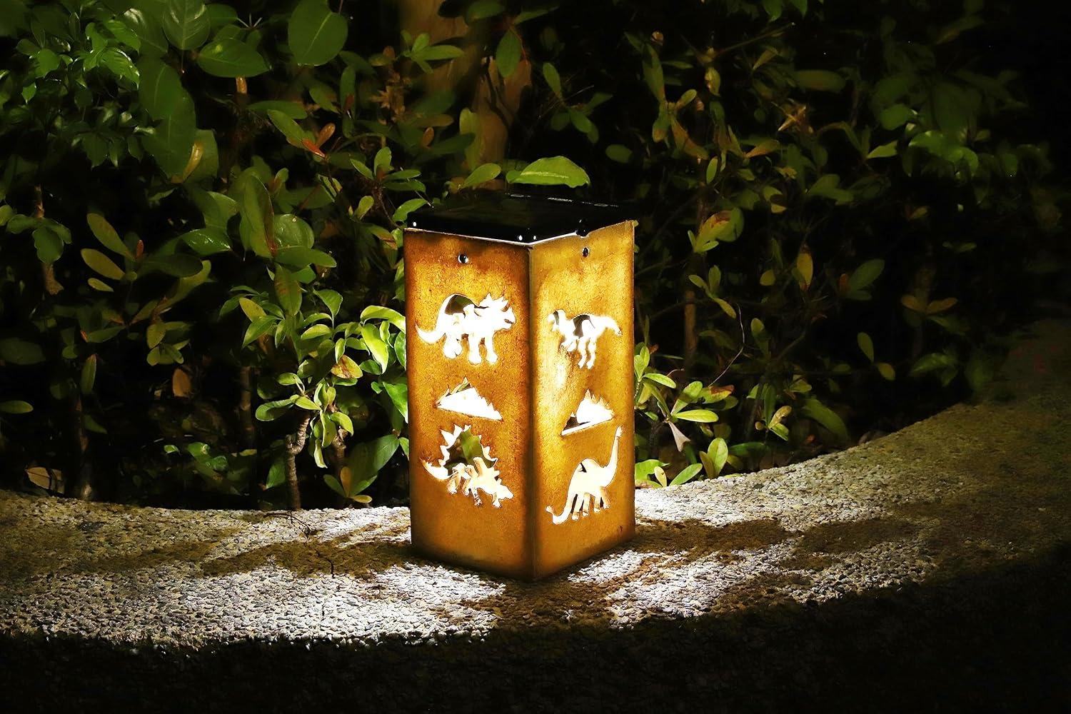 Techko Solar Themed Silhouette Indoor/Outdoor Garden Décor Lantern