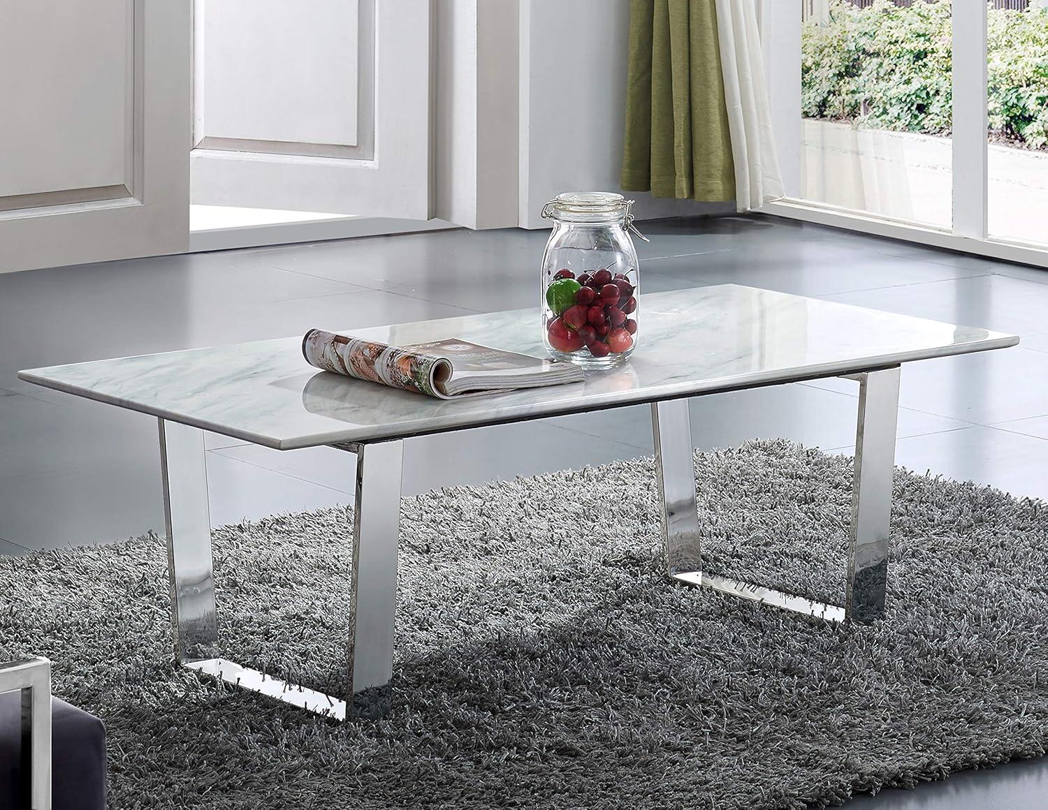 Meridian Furniture Inc Carlton Chrome Coffee table