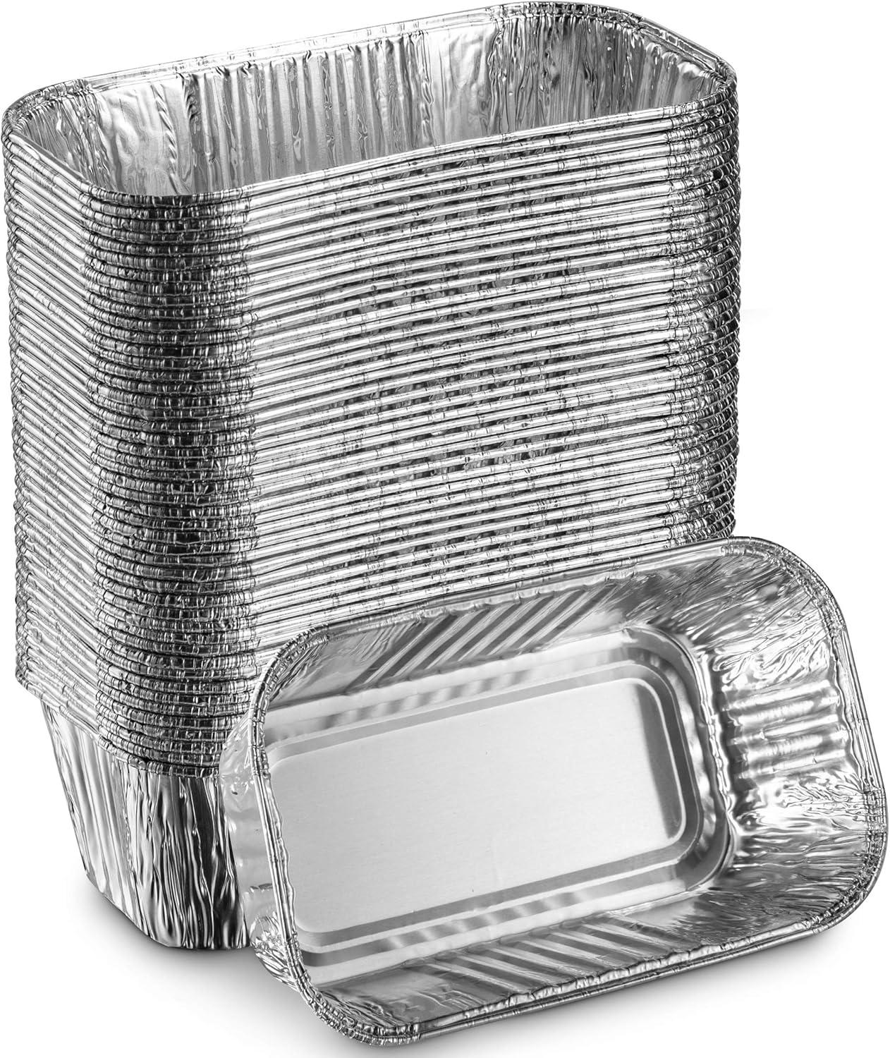 MontoPack Aluminum Mini Loaf Baking Pans 50 Pack