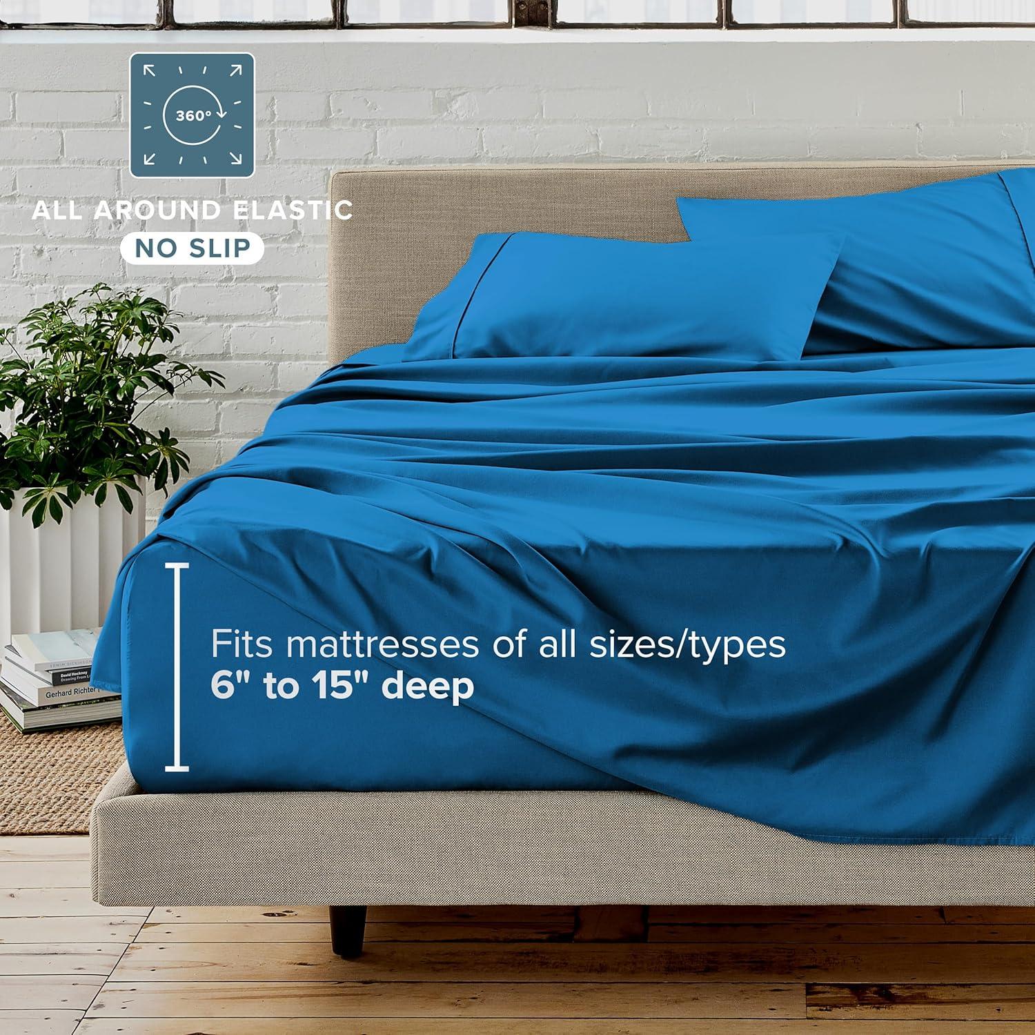 Bare Home 1800 Premium Microfiber Reversible Bed-In-A-Bag