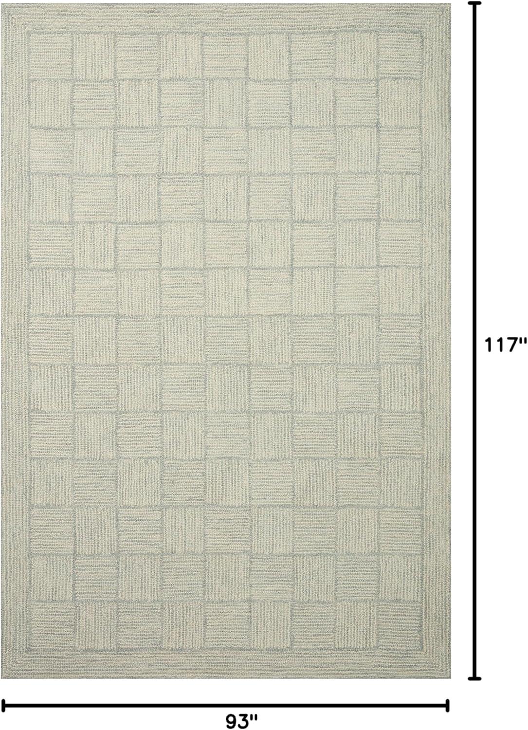 Chris Loves Julia x Loloi Francis Collection FRA-03 Silver / Sky, Contemporary  Area Rug