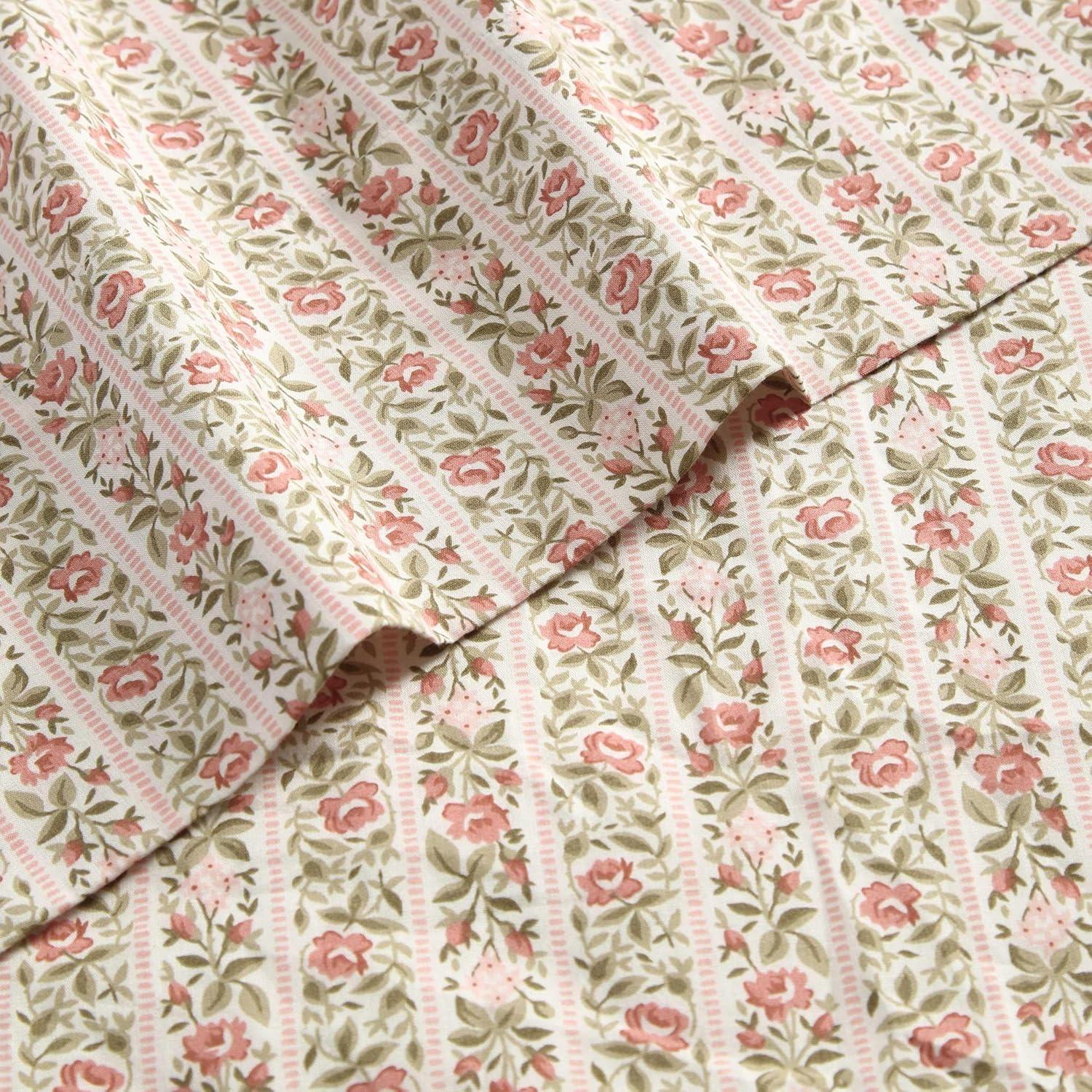 Laura Ashley Printed Cotton Percale Sheet Set