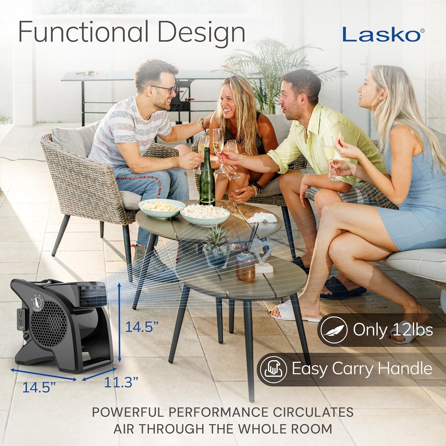 Lasko Pro-Performance Pivoting Blower Fan