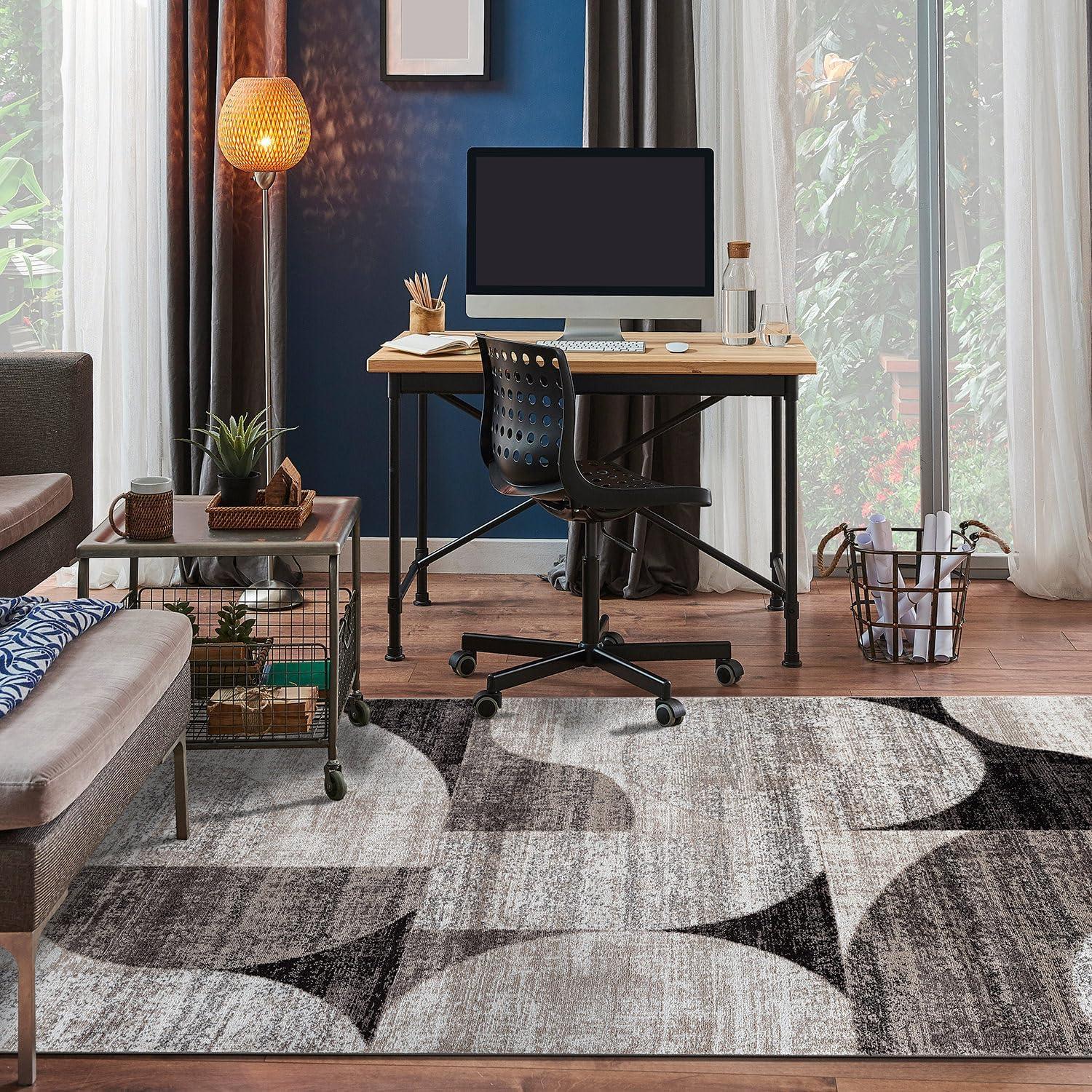 World Rug Gallery Modern Geometric Design Area Rug