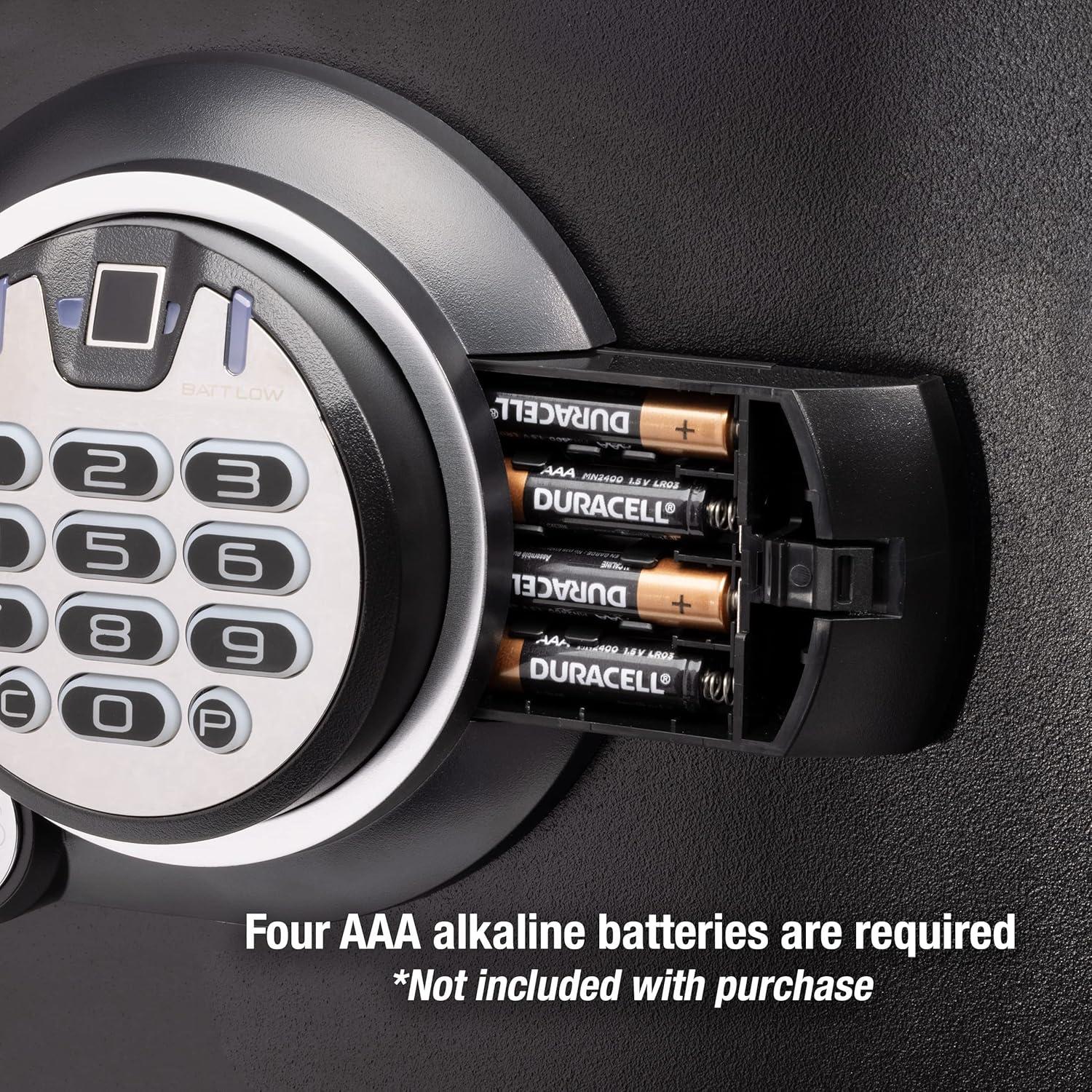 SentrySafe SFW123BTC Fire-Resistant and Water-Resistant Safe with Fingerprint Biometric Lock, 1.23 Cu. ft.