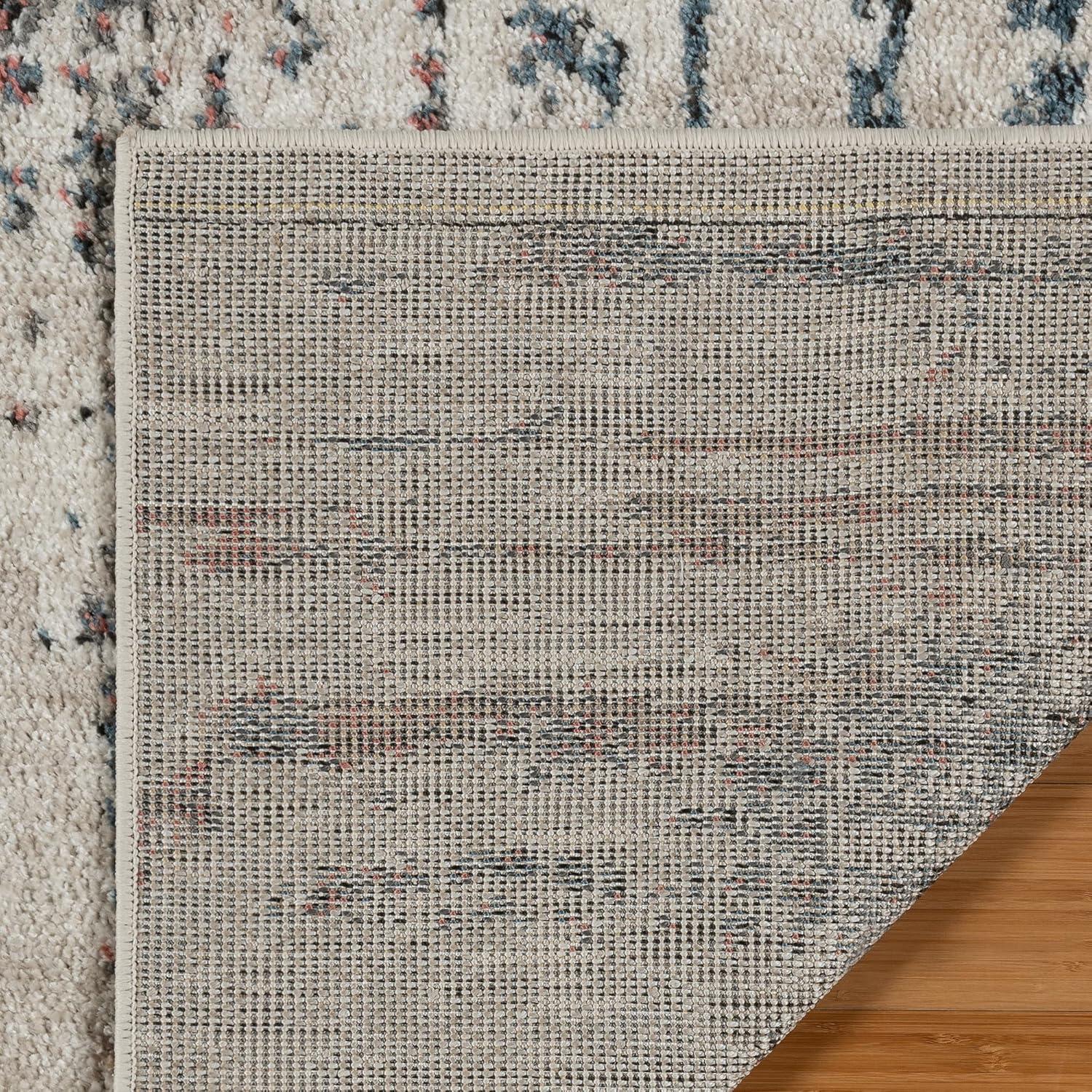 Gertmenian Heirloom Corah Modern Abstract Ivory Multi Polypropylene Area Rug