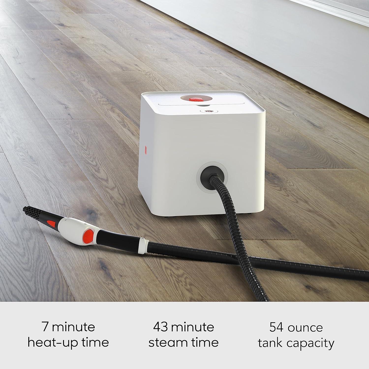 Sharper Image Canister Steam Cleaner with 15 Accessories, 54oz., White