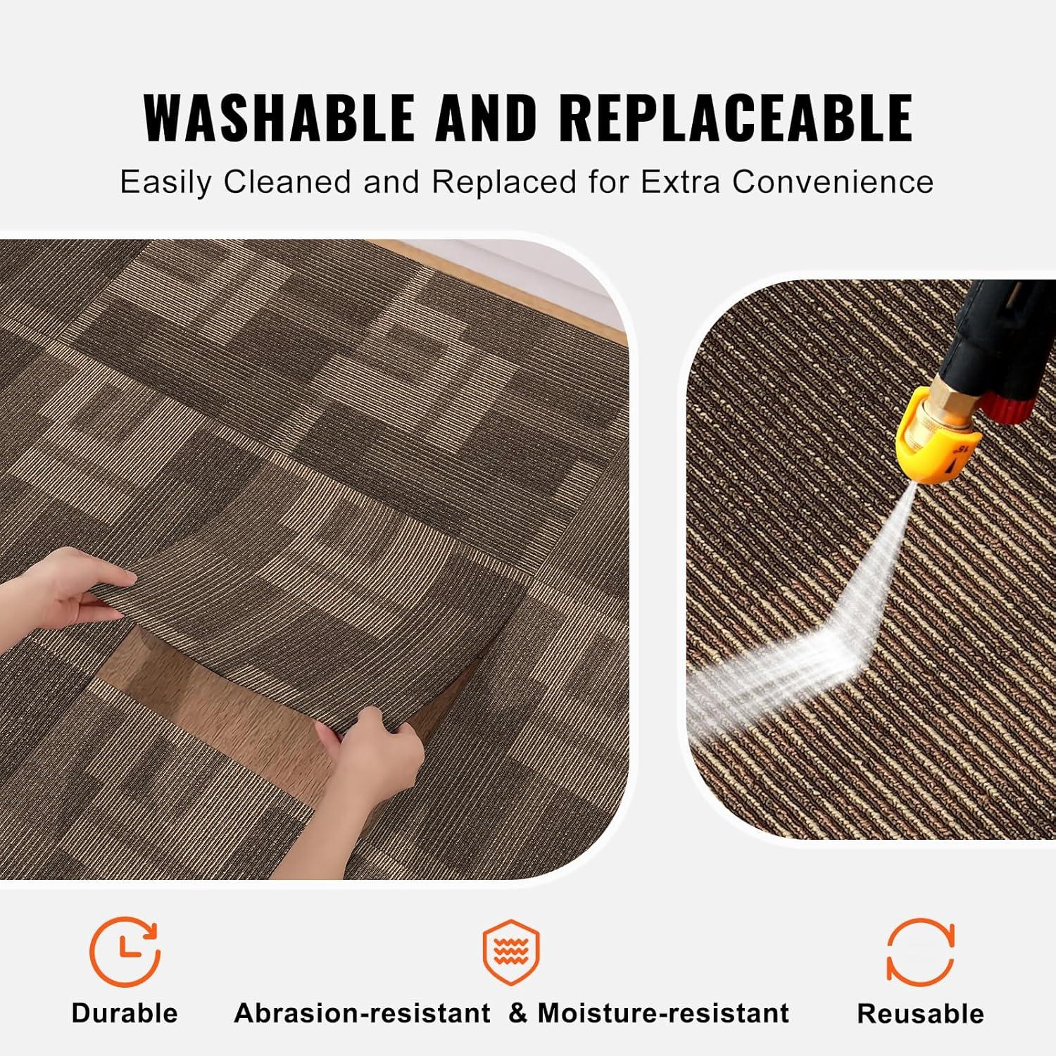 24'' W x 24'' L Level Cut And Loop Polyester Carpet Tile