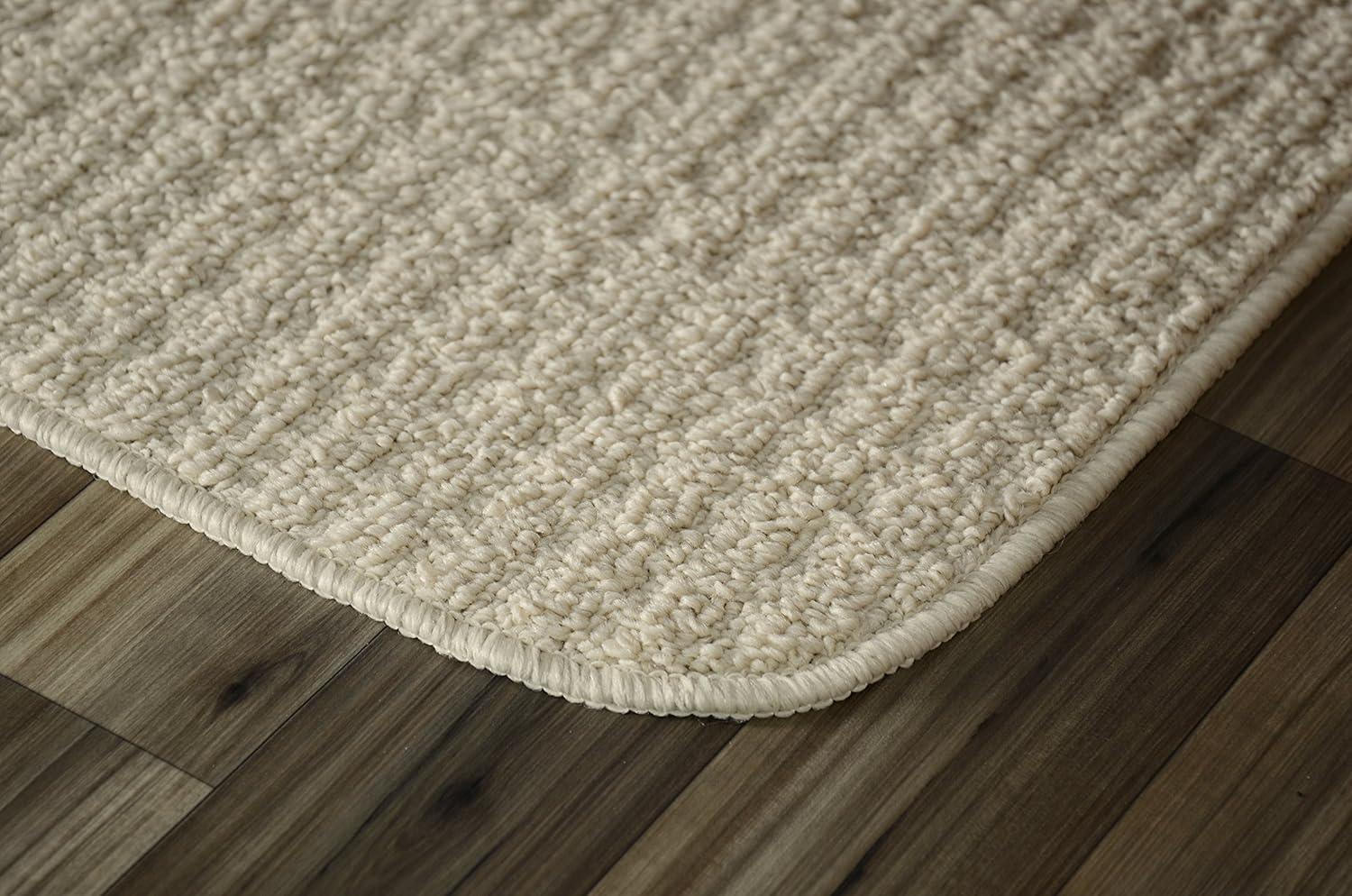 Garland Rug Herald Square 2pc Kitchen Rug Set 18 in. x28 in. Slice & 18 in. x28 in. Mat Ivory