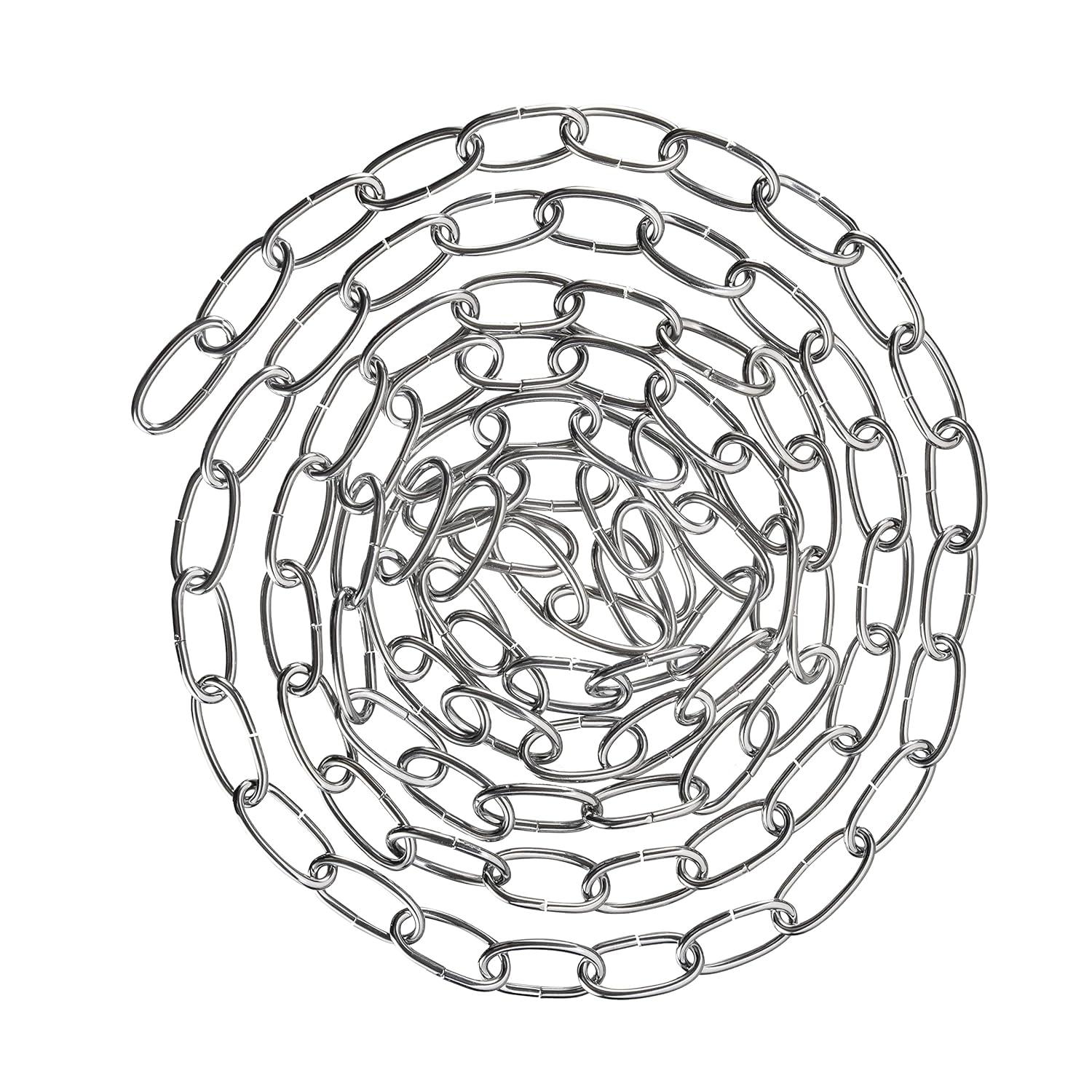 Aspen Creative 21110-51,Steel 10 Feet Heavy Duty Chain For Hanging Up Maximum Weight 40 Pounds-Lighting Fixture/Swag Light/Plant In Antique Brass.11 Gauge.