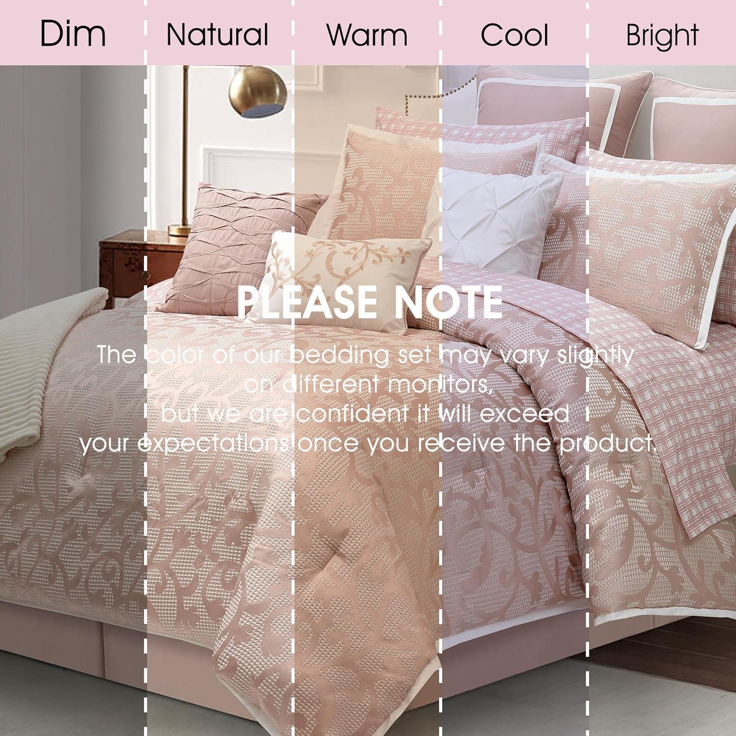 Nanshing America, Inc Janella 14 Piece Luxury Glam Comforter Set