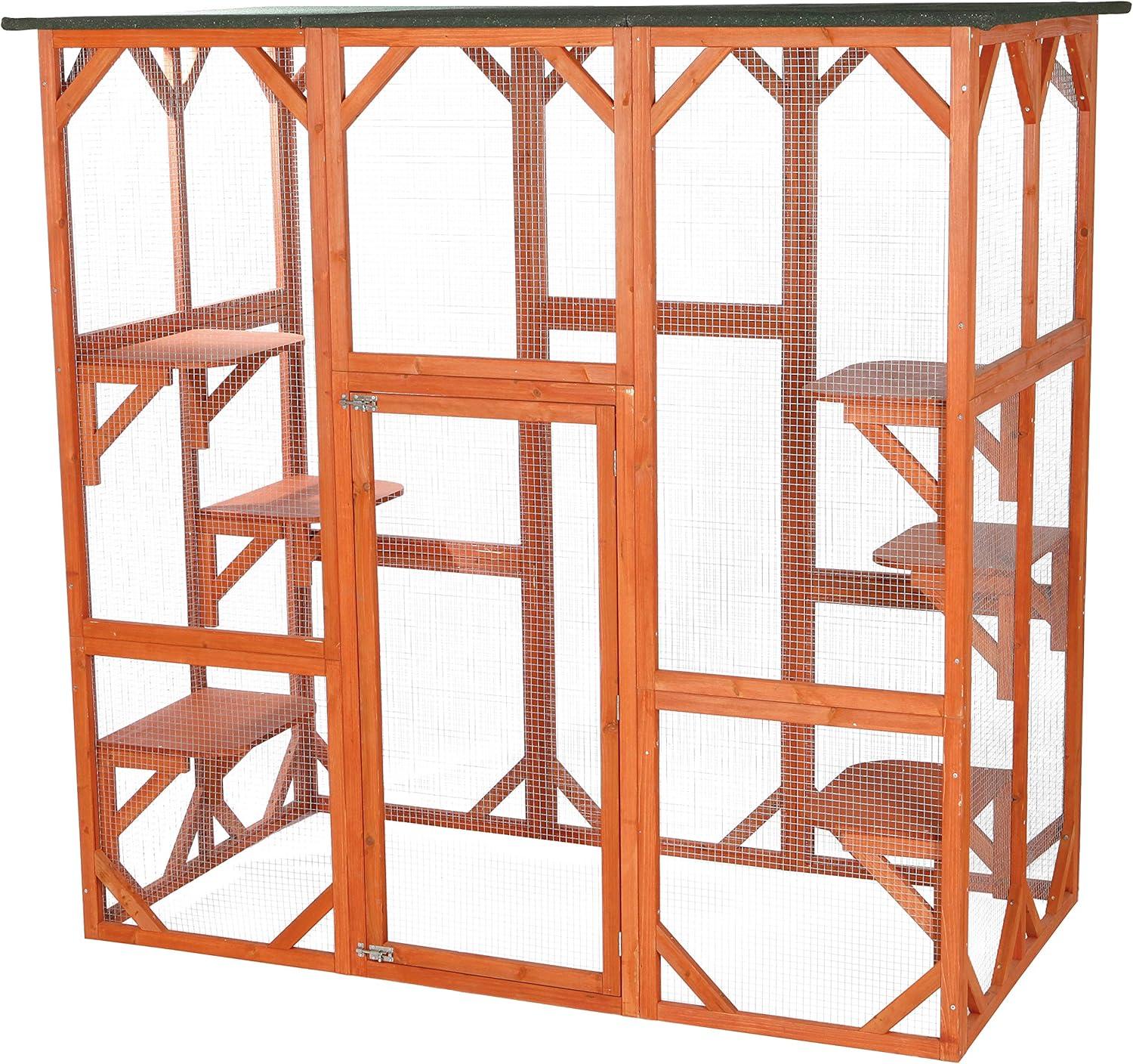 TRIXIE Pet Products Wooden Outdoor Cat Sanctuary