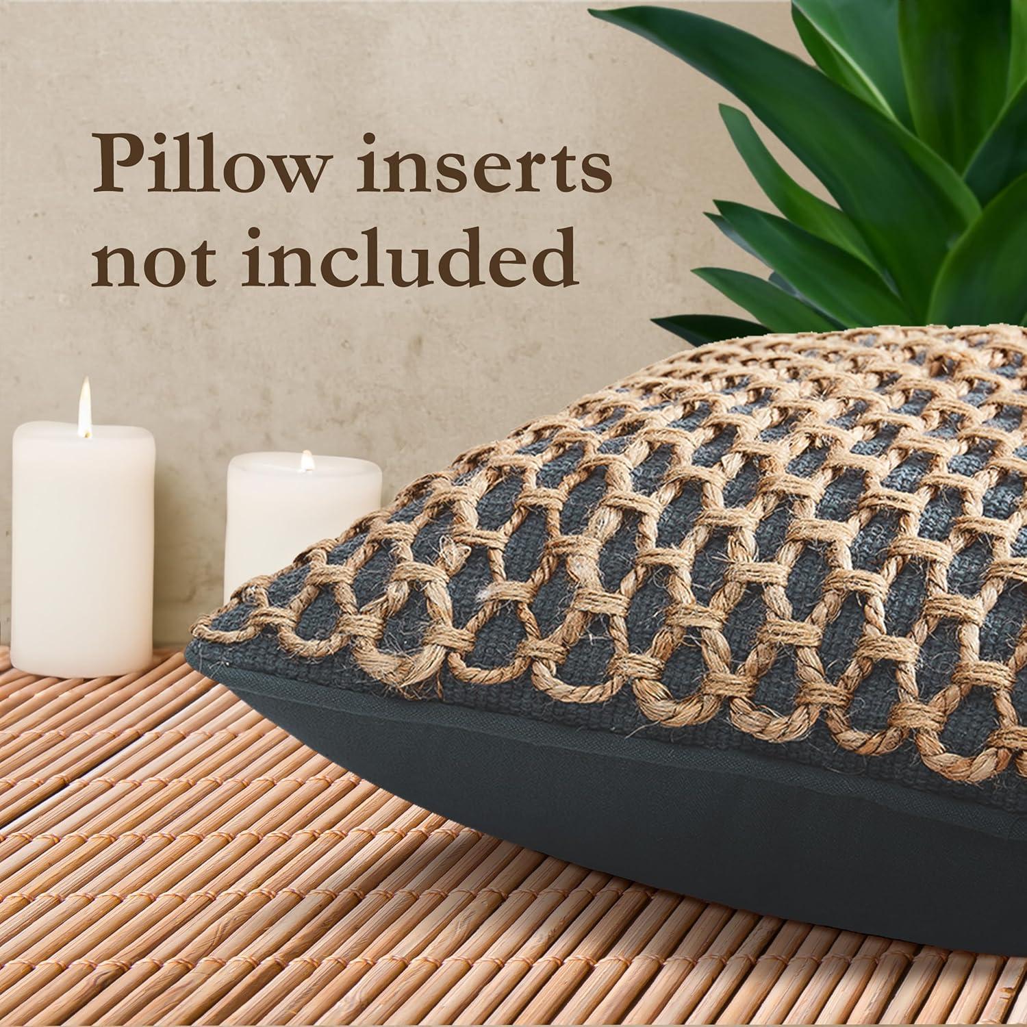 Boho Living Boho Living Jada Decorative Pillow Collection Living Cotton Blend Square Throw Pillow Cover (Set of 2)