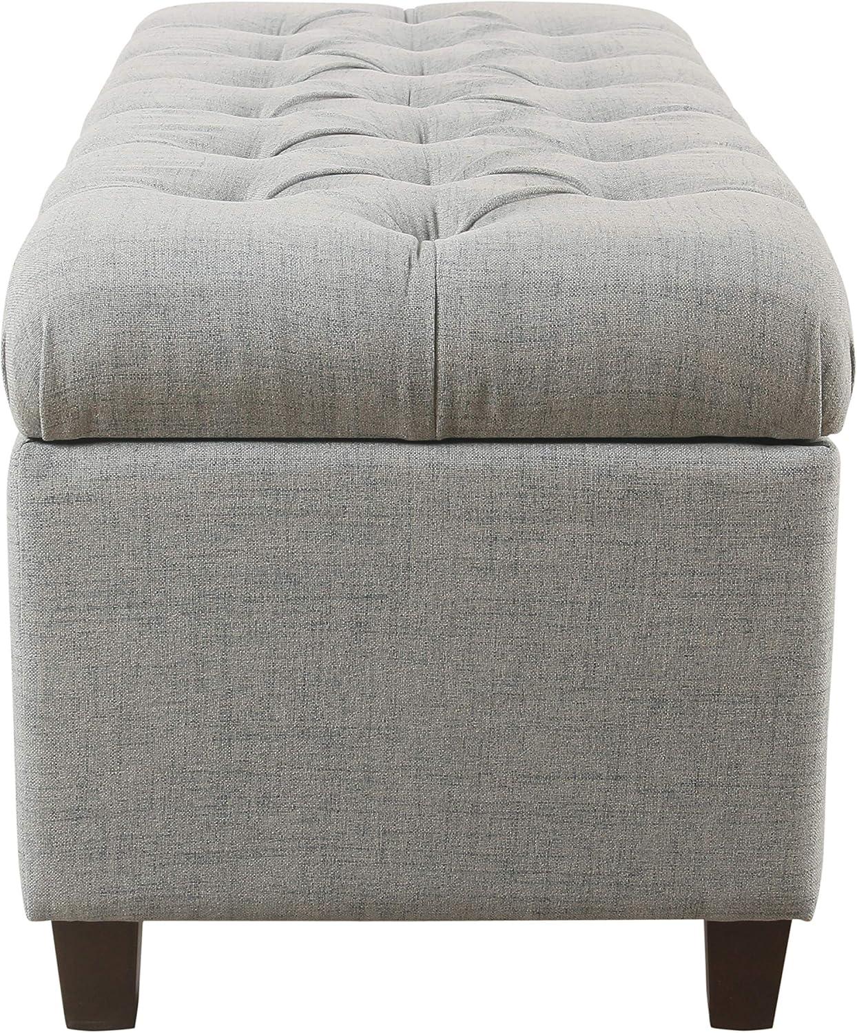 Ainsley Button Tufted Storage Bench - HomePop