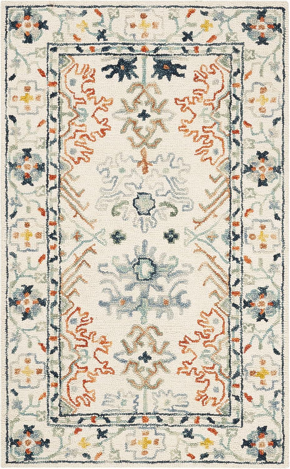 Aspen APN310 Hand Tufted Indoor Accent Rug - Ivory/Blue - 3'x5' - Safavieh