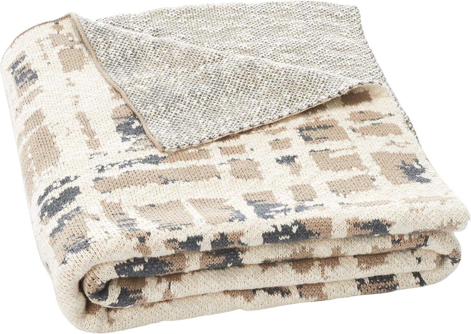 SAFAVIEH Twila 50" x 60" Aztec Throw, Tan/Beige