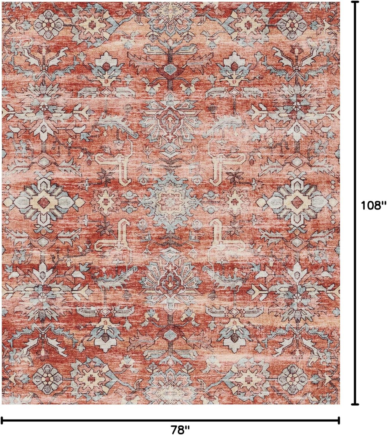 Momeni Sultana Polyester Copper Area Rug 6'6" X 9'